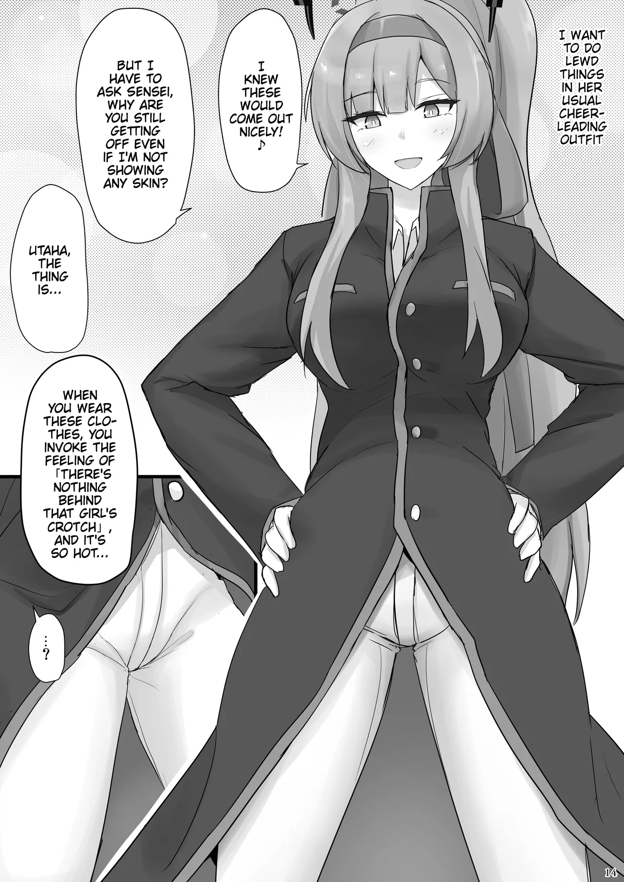 [Hakuginmokusei (Poshi)] Utaha de Shiko Seikatsu | My Life Fapping to Utaha (Blue Archive) [English] [Thighs] [Digital] 13eme image