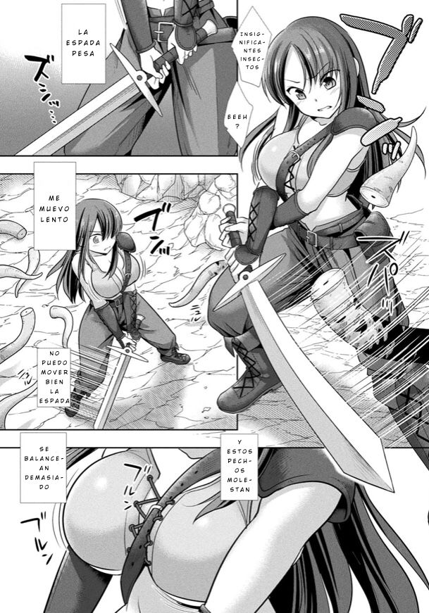 [Nagiyamasugi] Nyotaika no Wana ni Ochiru Mahou Kenshi | A Magical Swordman Who Fell Into a Gender Swap Trap (2D Dream Magazine 2019-08 Vol. 107) [Spanish] [GenderBender Scans] [Digital] image number 3