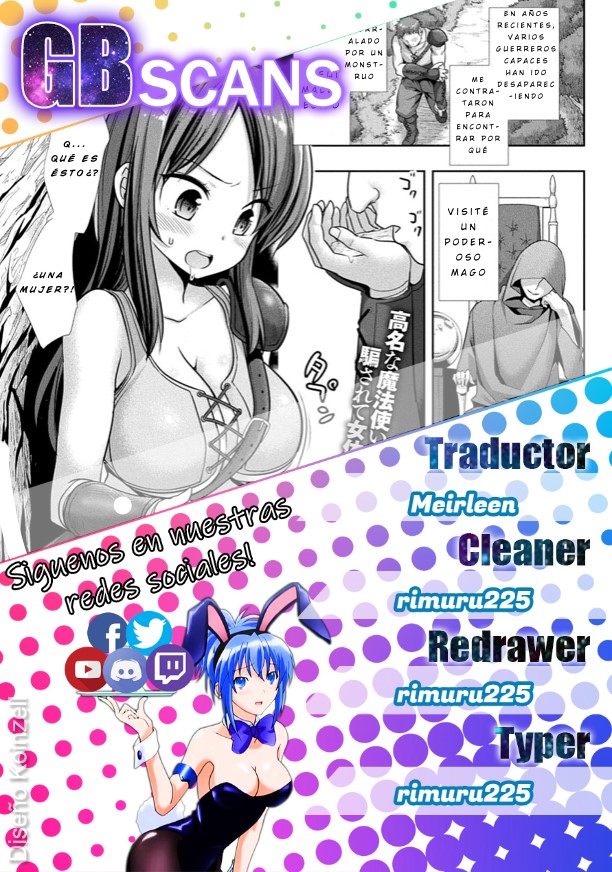 [Nagiyamasugi] Nyotaika no Wana ni Ochiru Mahou Kenshi | A Magical Swordman Who Fell Into a Gender Swap Trap (2D Dream Magazine 2019-08 Vol. 107) [Spanish] [GenderBender Scans] [Digital] image number 17