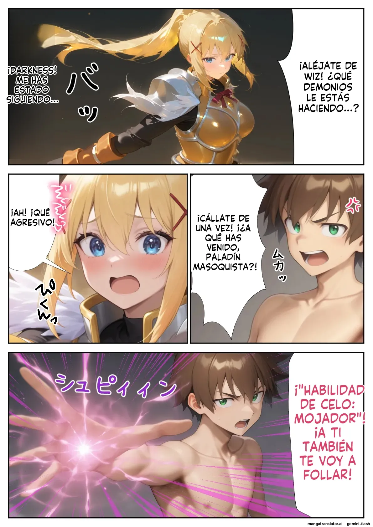 Kono Subarashii Harem ni Syukufuku o! - Daburu Kuriku (Spanish) MTL 30eme image