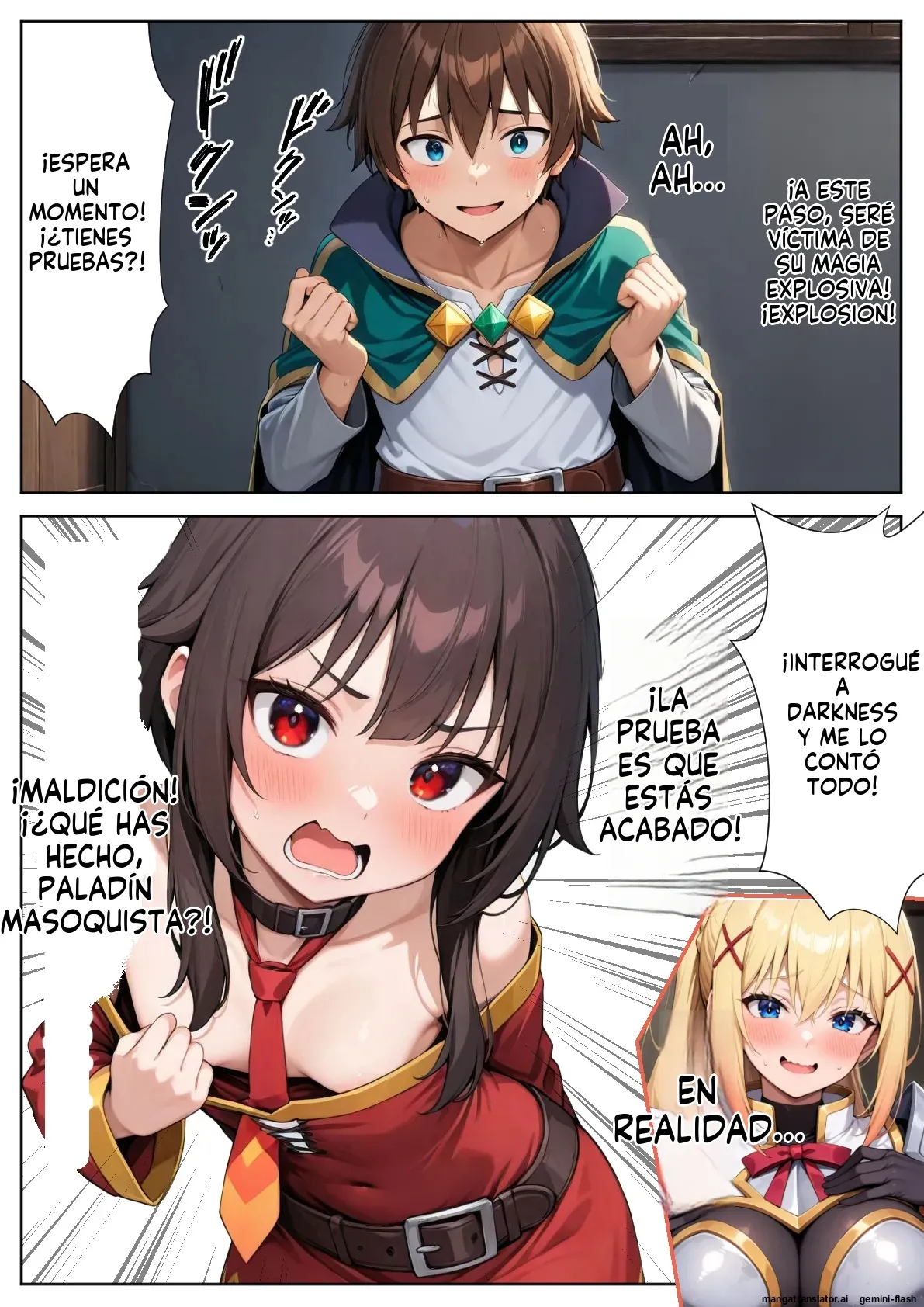 Kono Subarashii Harem ni Syukufuku o! - Daburu Kuriku (Spanish) MTL 64eme image