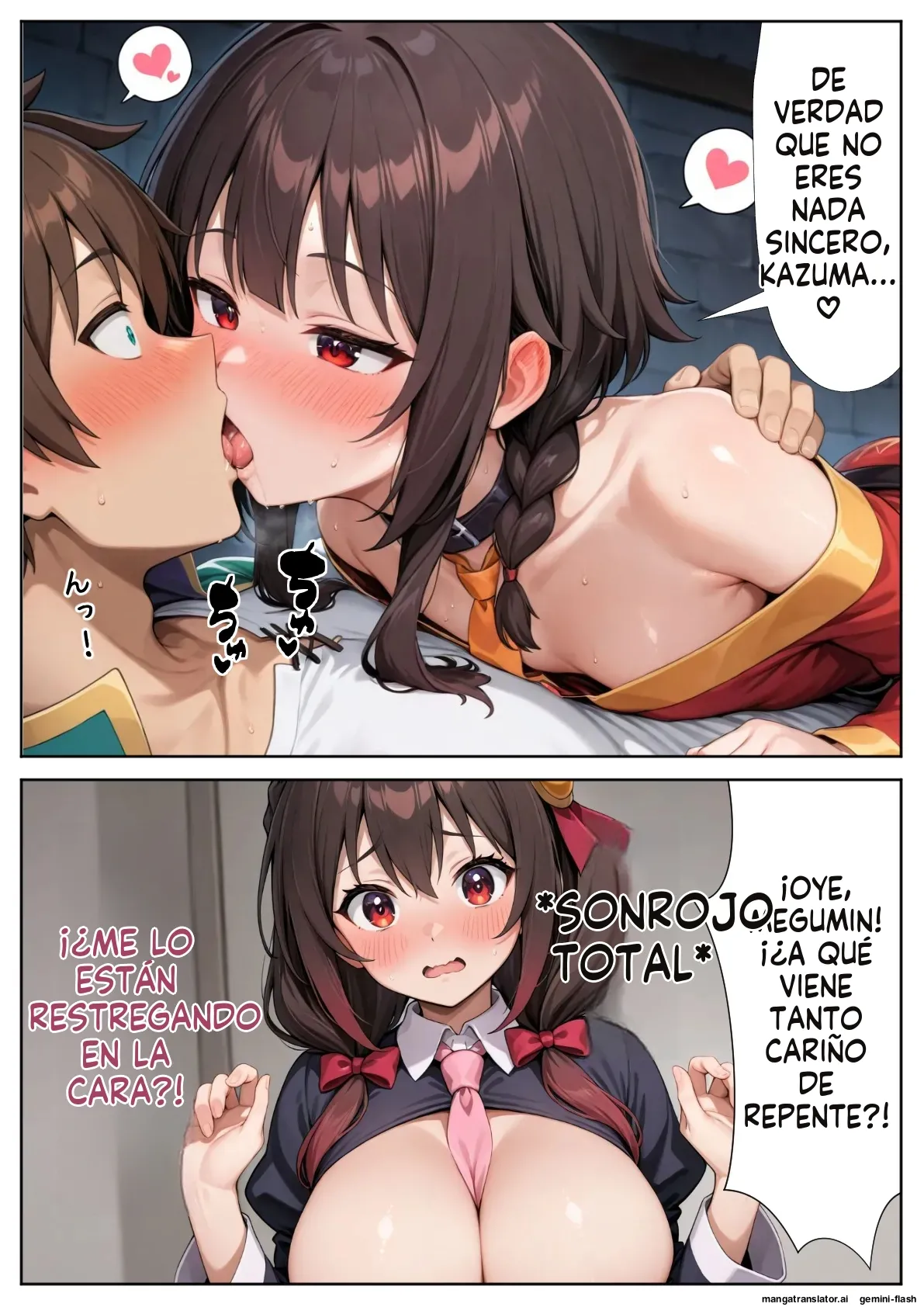 Kono Subarashii Harem ni Syukufuku o! - Daburu Kuriku (Spanish) MTL 68eme image