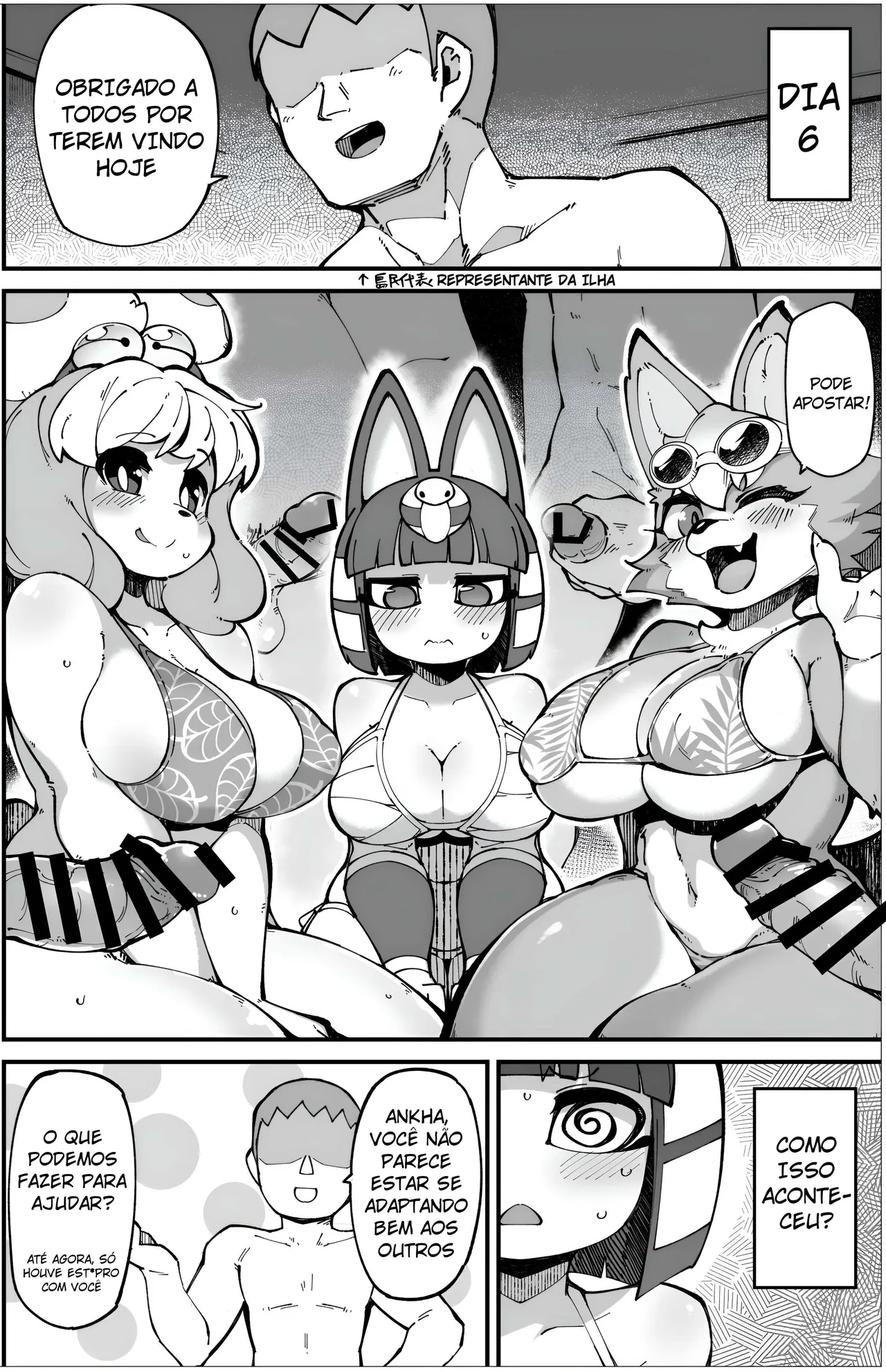 [Fukurou-ya (Fukurou)] Soku Hame!! Mesukemo no Mori 2 (Animal Crossing) [Portuguese-BR]  [Digital] 图片编号 11