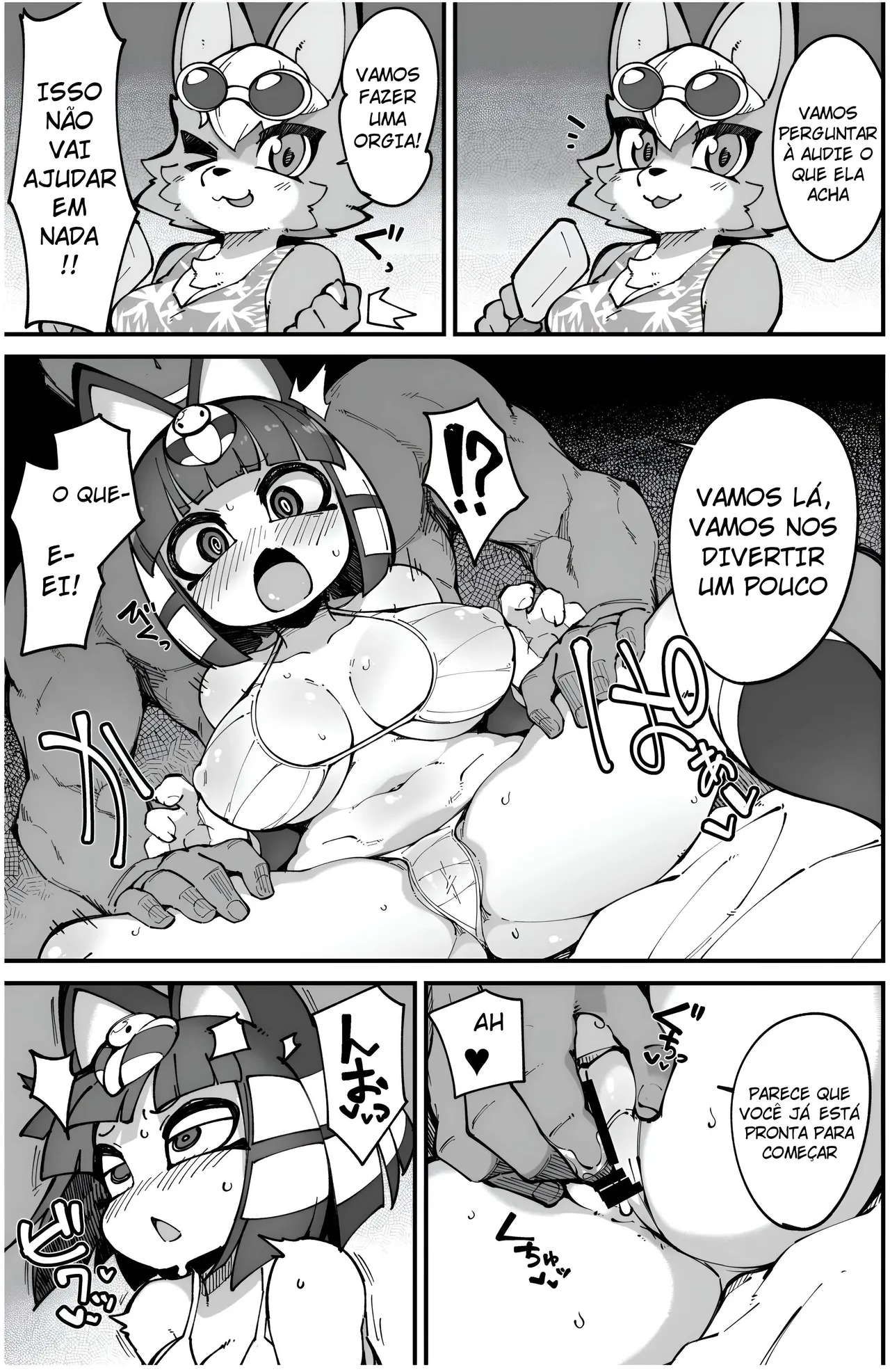 [Fukurou-ya (Fukurou)] Soku Hame!! Mesukemo no Mori 2 (Animal Crossing) [Portuguese-BR]  [Digital] 图片编号 12