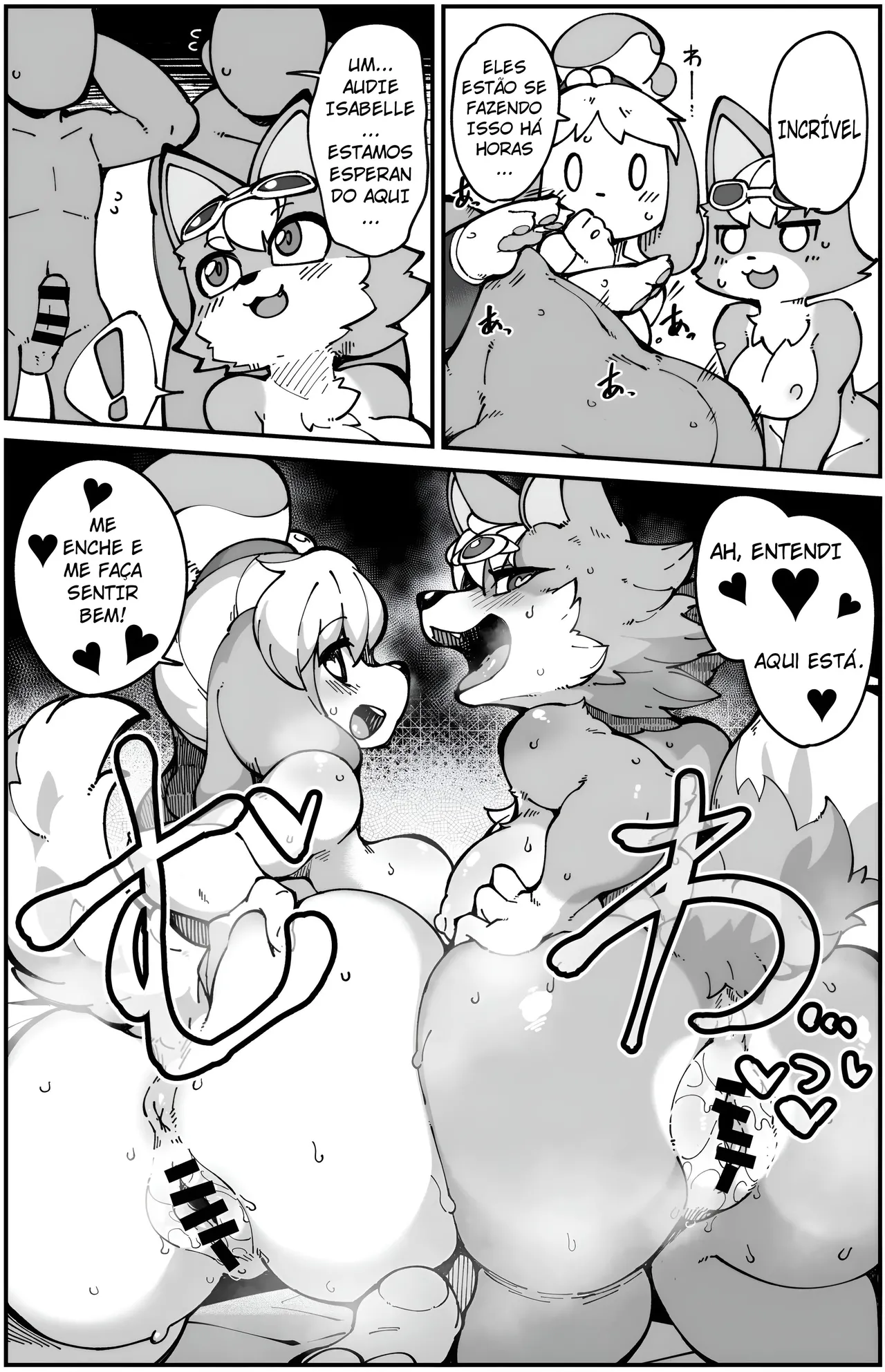 [Fukurou-ya (Fukurou)] Soku Hame!! Mesukemo no Mori 2 (Animal Crossing) [Portuguese-BR]  [Digital] 图片编号 17