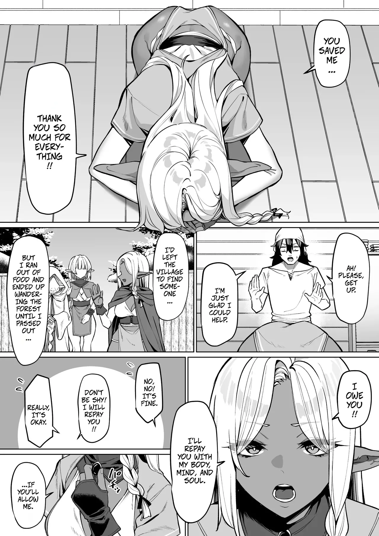 [MM] Helping a Dark Elf and Getting a Favor In Return -- Kasshoku Elf o Tasuketara Ongaeshi Sareta Hanashi изображение № 4