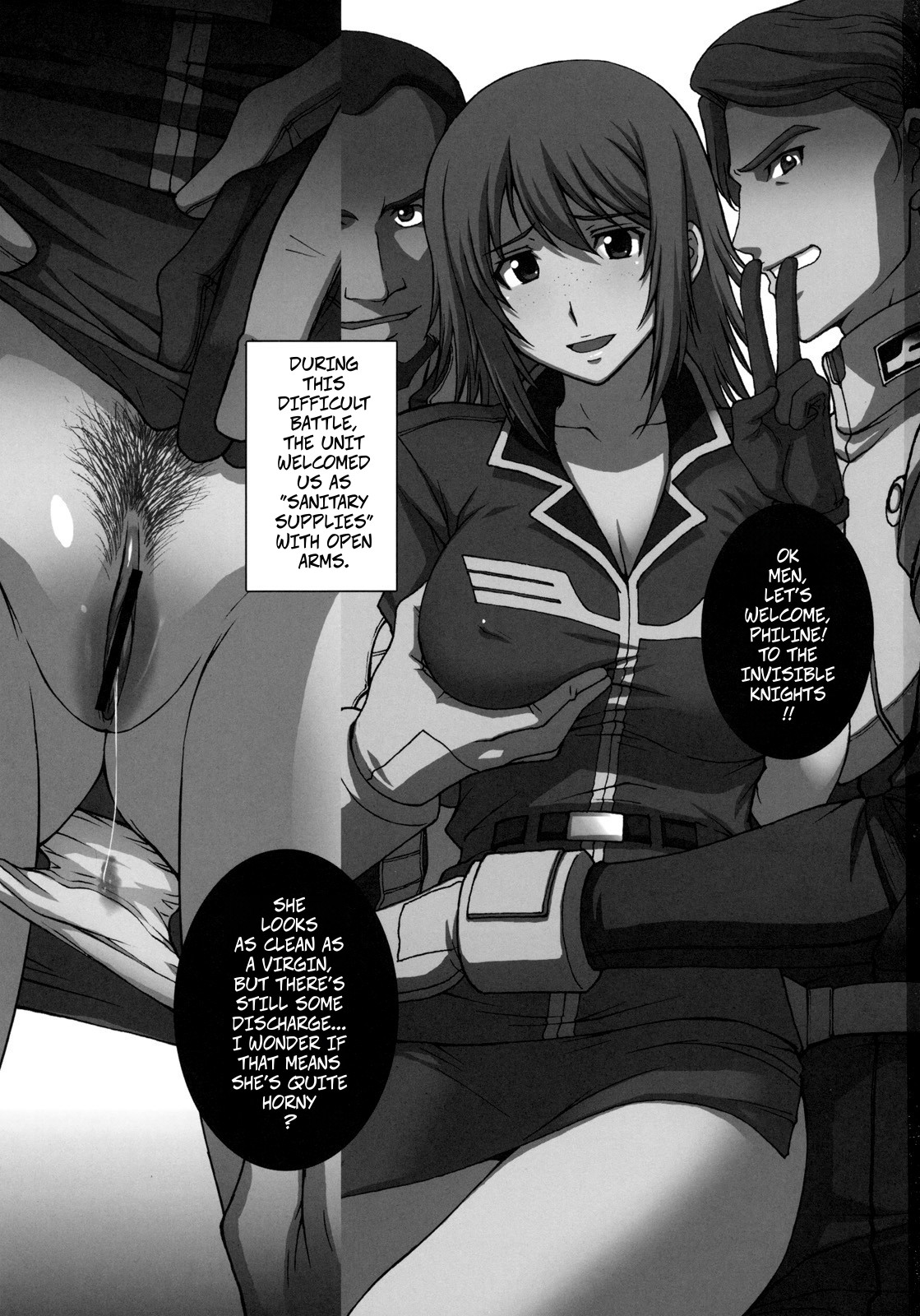 (C78) [Secret Society M (Kitahara Aki)] ZEON LostWarChronicles "The Invisible Knights Daily life" & "Jane Conty's Fall" (Mobile Suit Gundam: Lost War Chronicles) numero di immagine  2