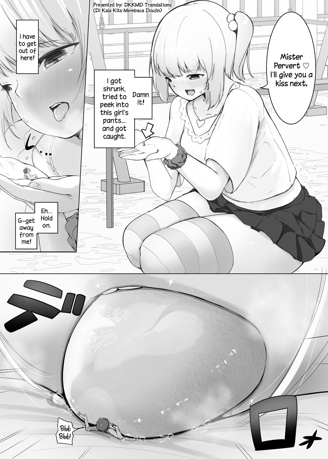 [Marushamo] Chiisaku Natte Onna no Ko ni Wakaraserareru [English] [DKKMD Translations] image number 1