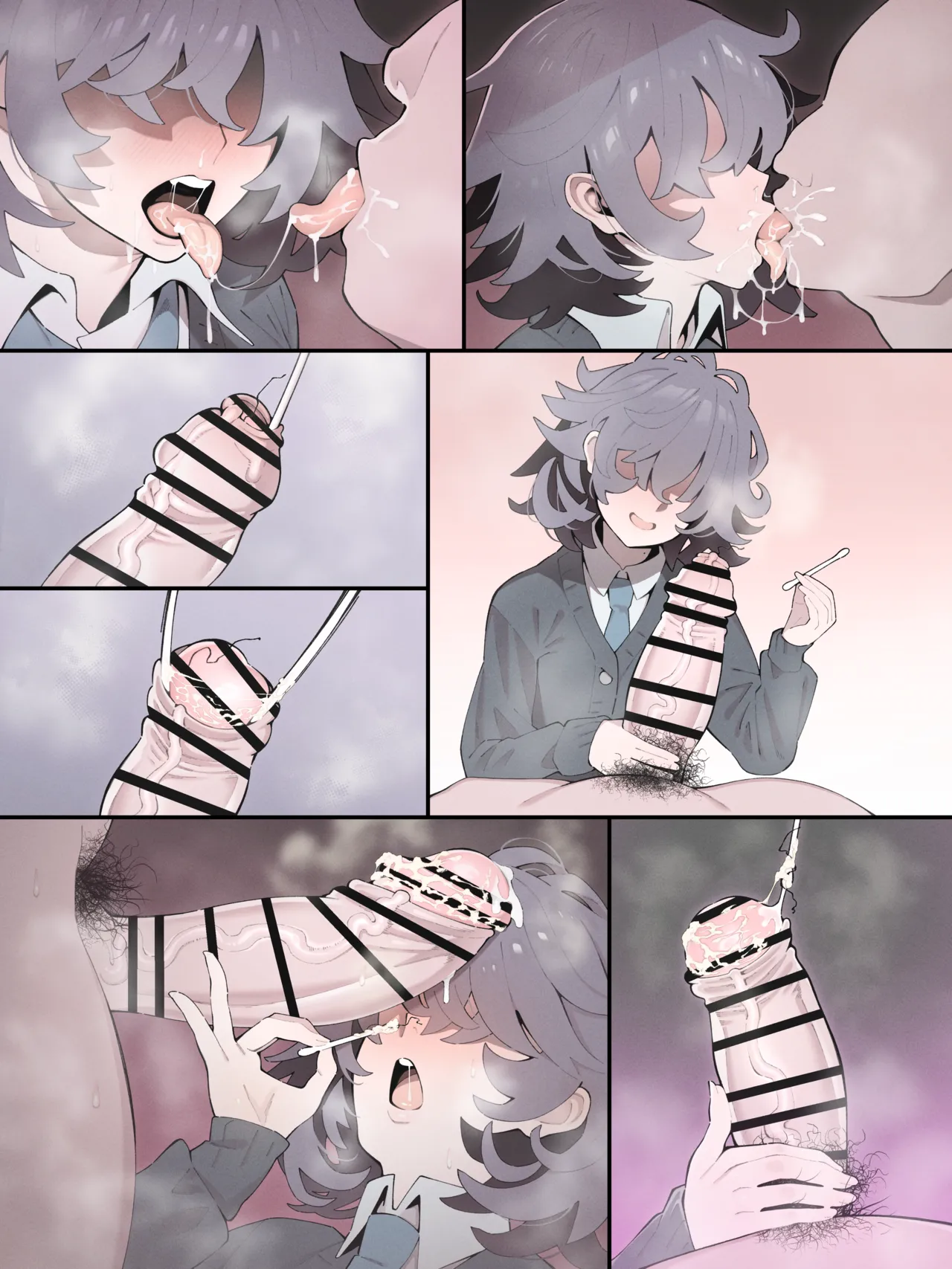 [芋] メカクレ義妹の朋子ちゃんでチンカス綿棒 Bildnummer 3