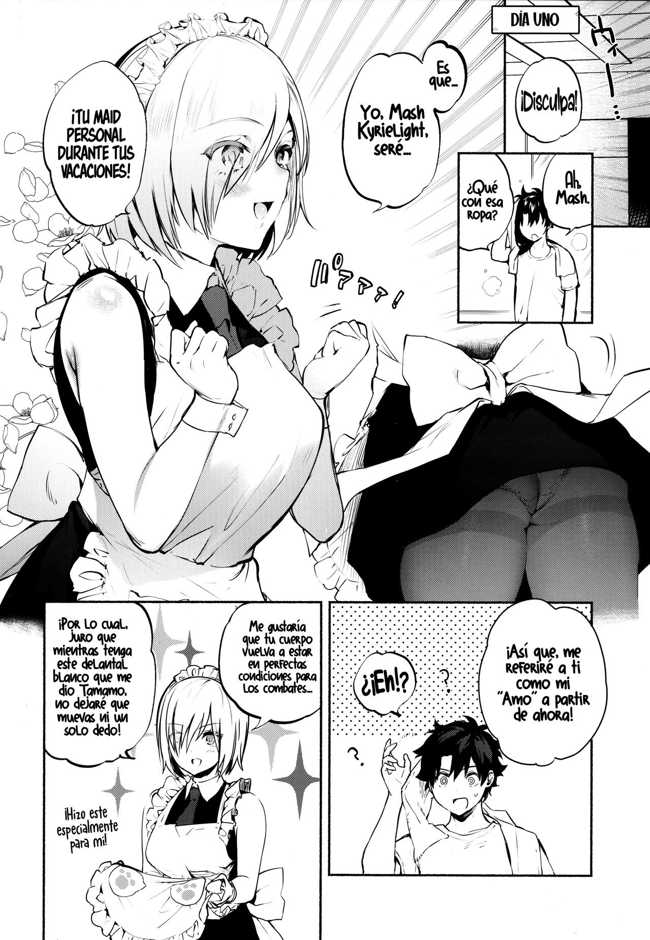 (C93) [Yuzuya (Yuzuha)] Kouhai Maid ga Osewa o Shite Kureru You desu (Fate/Grand Order) [Spanish] [UH12] imagen número 5