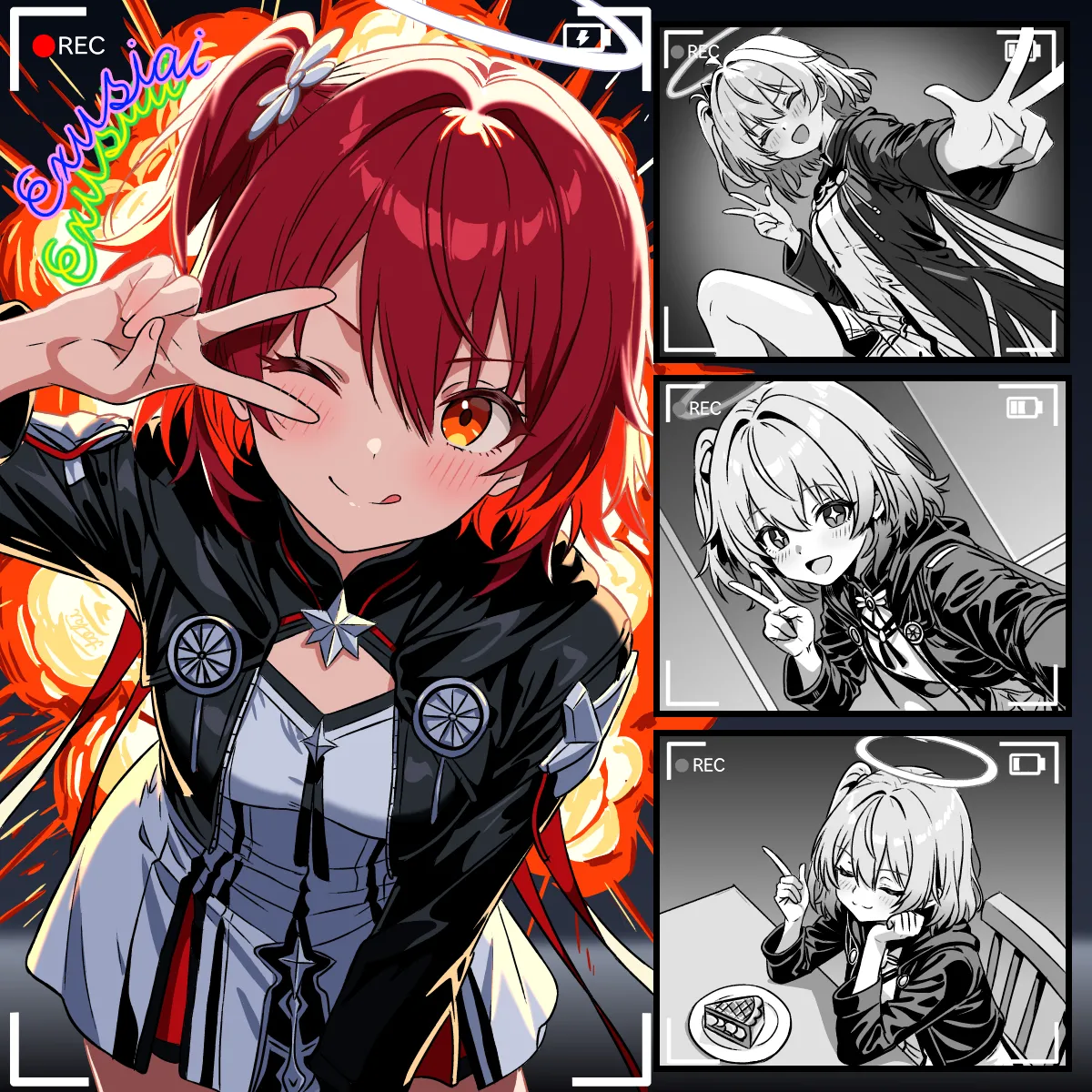 [トキビト] イベントで可愛かったエクシアの爆発カウントシーン存在しない記憶 (アークナイツ) numero di immagine  1