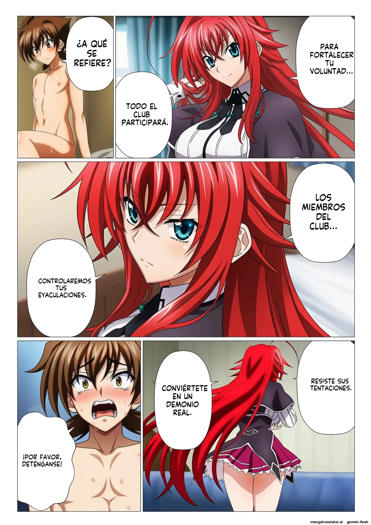 Moshi Rias-tachi ga issei no shaseikanri shitara - サークル休館日 (Spanish) MTL 19eme image