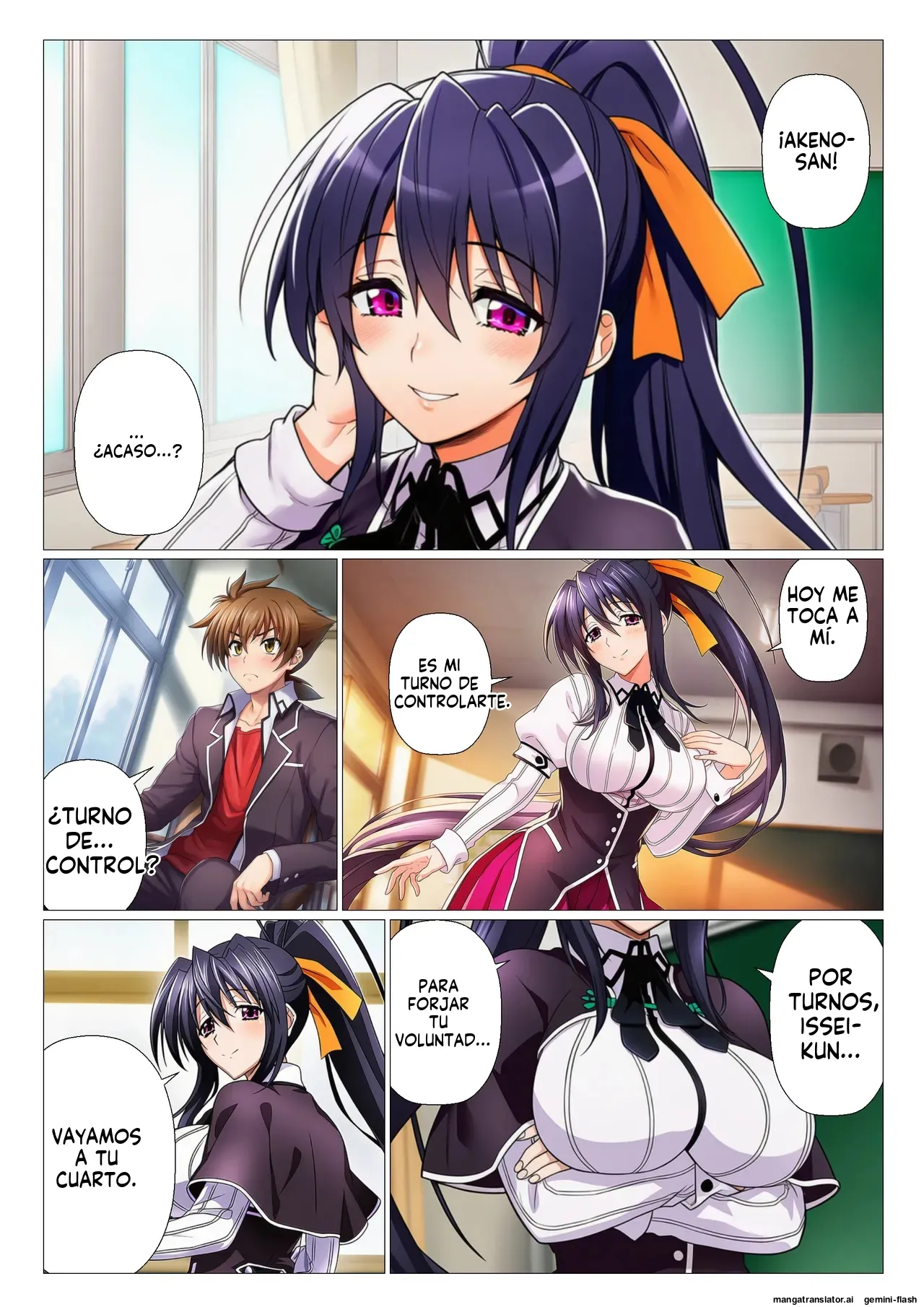 Moshi Rias-tachi ga issei no shaseikanri shitara - サークル休館日 (Spanish) MTL 21eme image