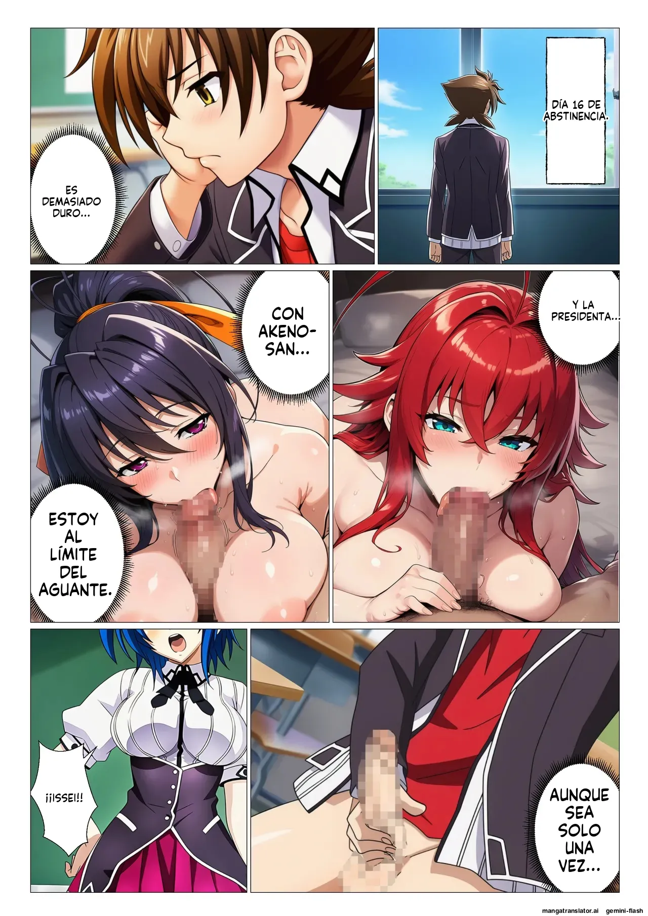 Moshi Rias-tachi ga issei no shaseikanri shitara - サークル休館日 (Spanish) MTL 34eme image