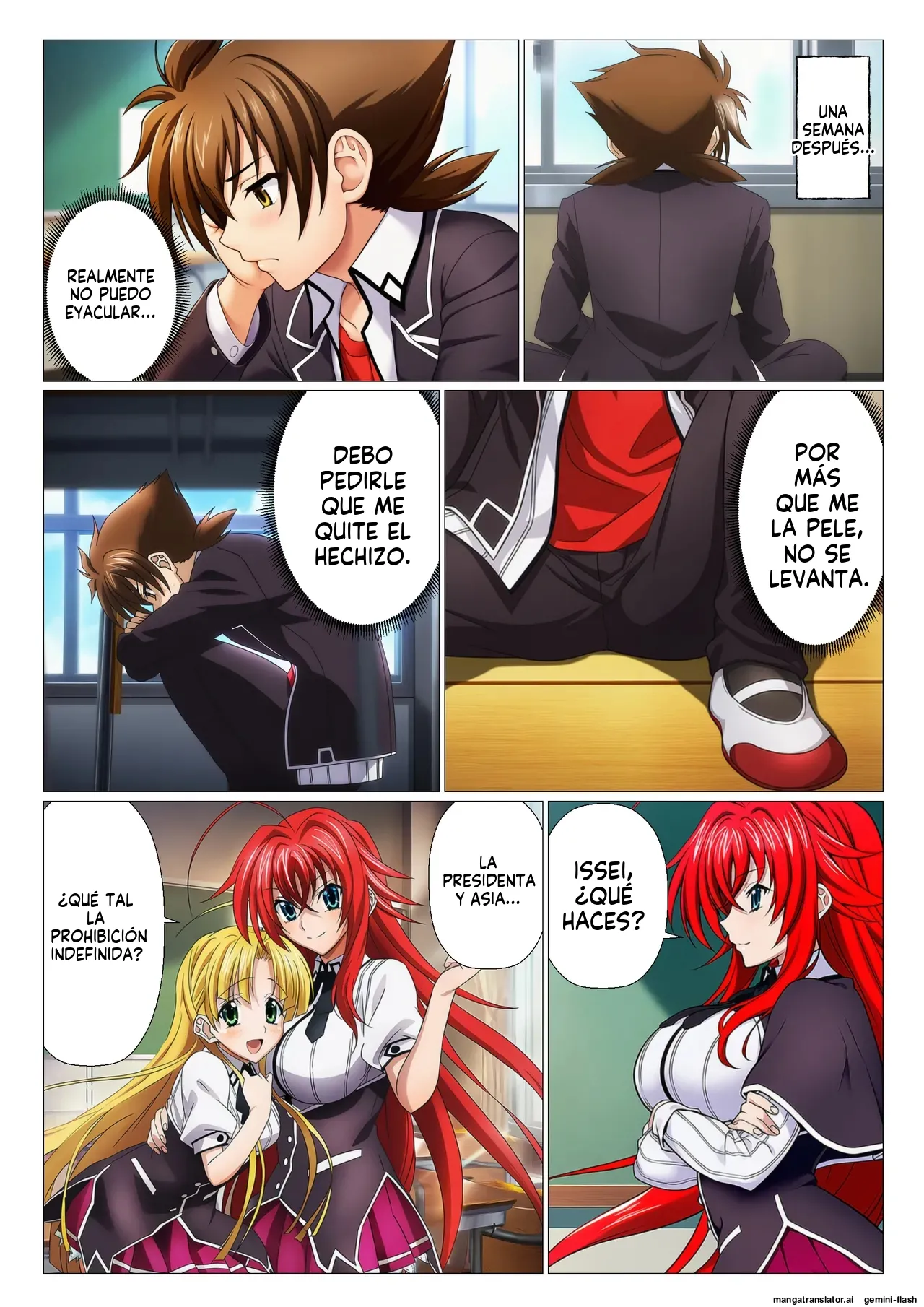 Moshi Rias-tachi ga issei no shaseikanri shitara - サークル休館日 (Spanish) MTL 81eme image