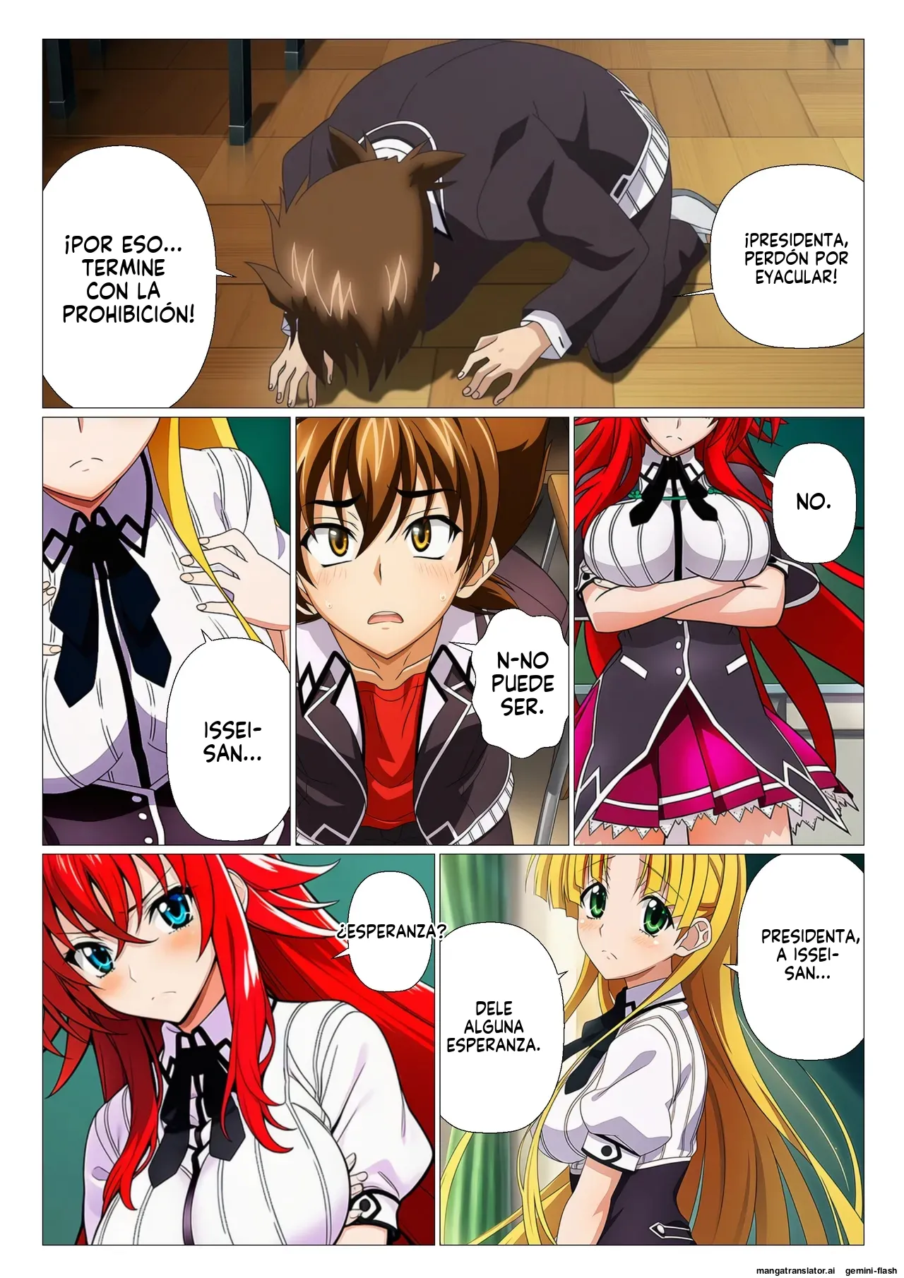 Moshi Rias-tachi ga issei no shaseikanri shitara - サークル休館日 (Spanish) MTL 82eme image