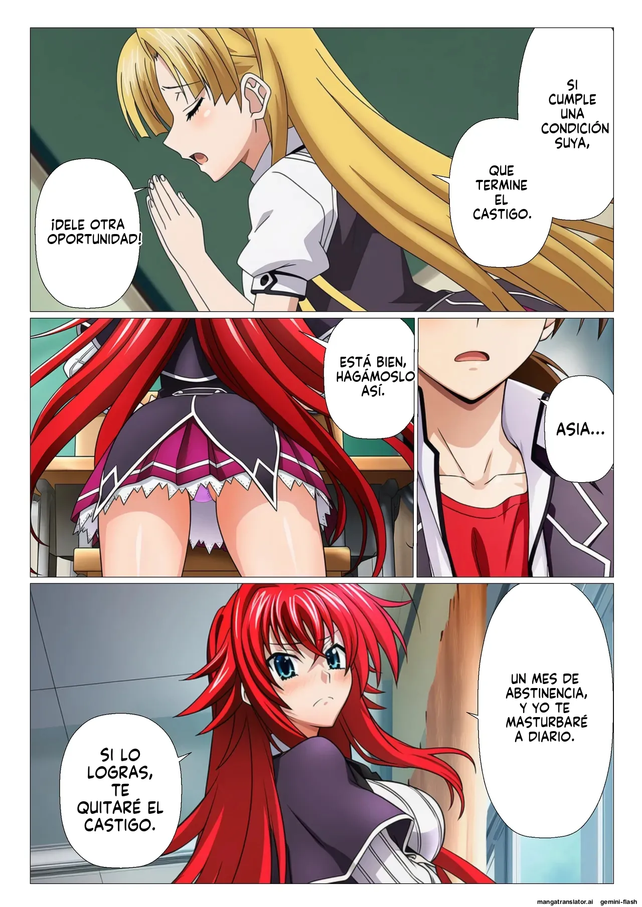 Moshi Rias-tachi ga issei no shaseikanri shitara - サークル休館日 (Spanish) MTL 83eme image