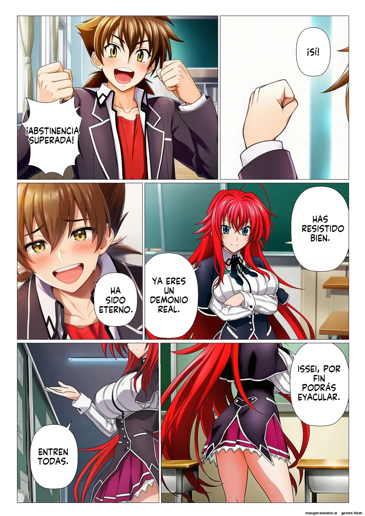 Moshi Rias-tachi ga issei no shaseikanri shitara - サークル休館日 (Spanish) MTL 87eme image