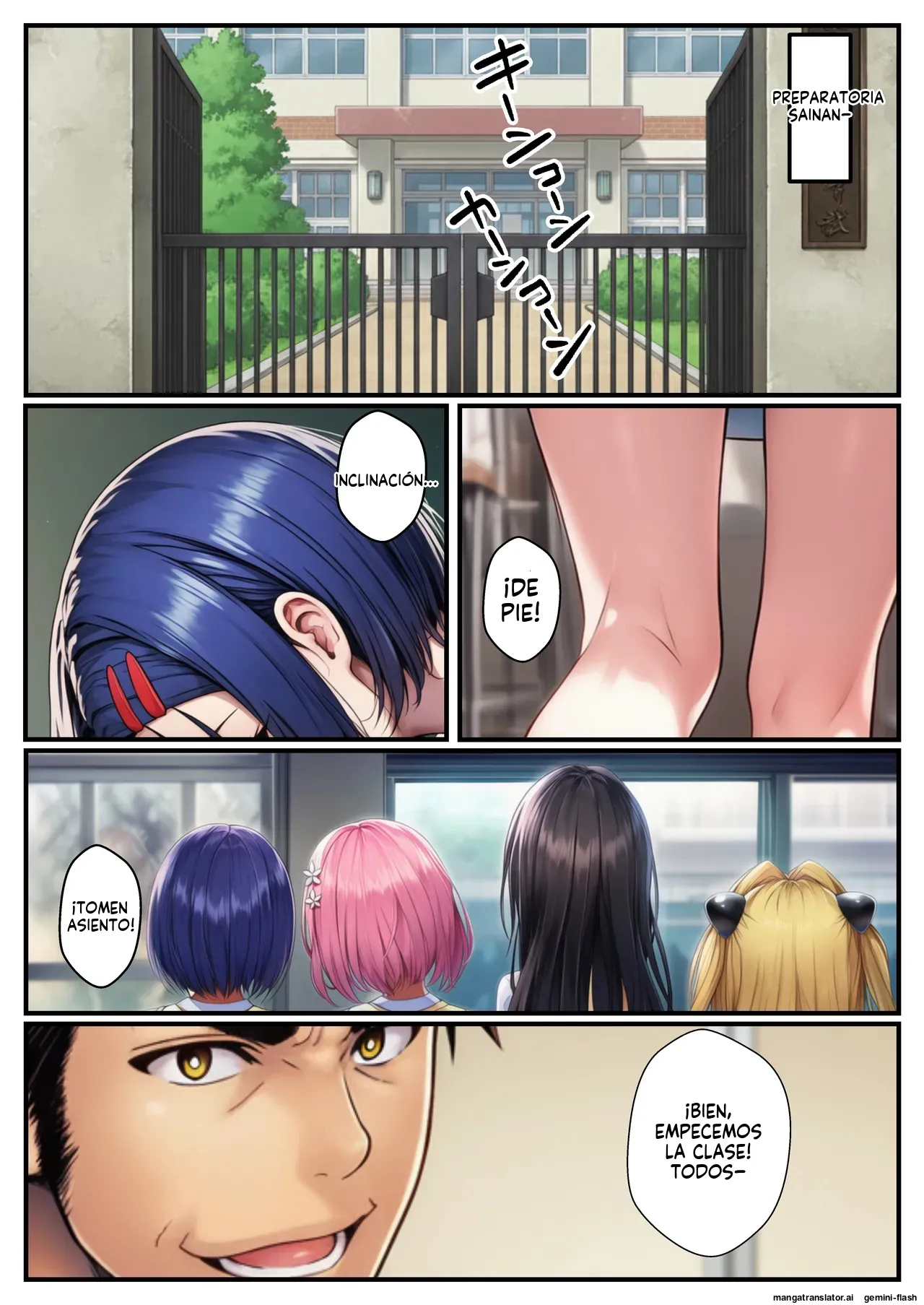 Ecchi Na Jugyou De Hiroin 5 Hito O Haramase Ru Hanashi - 外出し失敗 (Spanish) MTL 2eme image