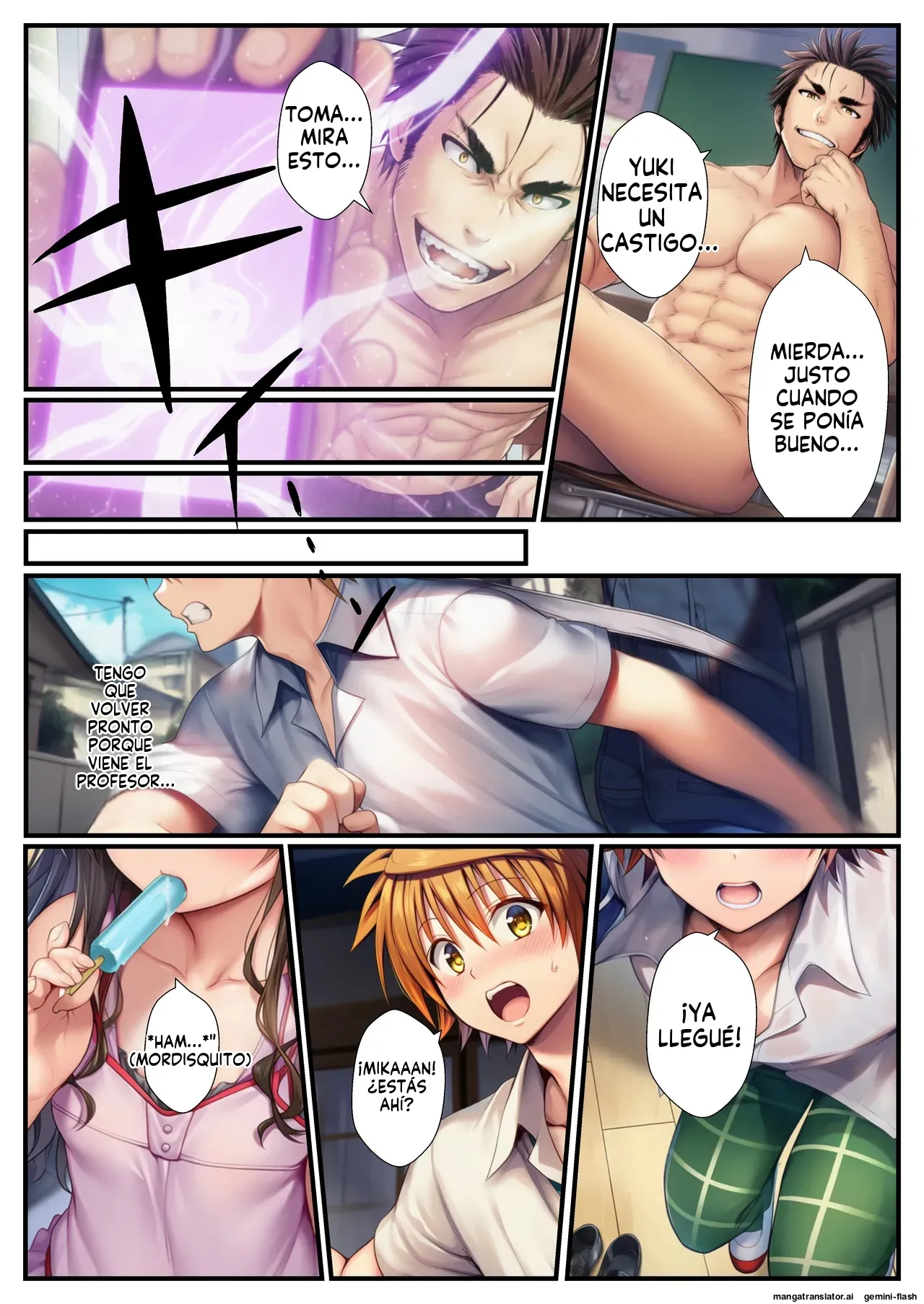 Ecchi Na Jugyou De Hiroin 5 Hito O Haramase Ru Hanashi - 外出し失敗 (Spanish) MTL 61eme image