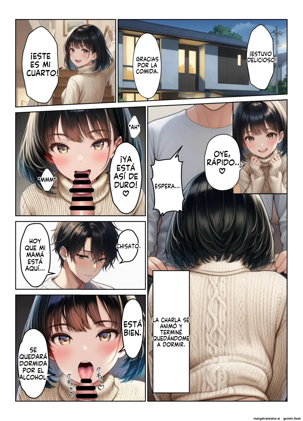 Kindan no oyakodonburi haremusekkusu de oyako o haramaseta-banashi - ヌキっぱなし (Spanish) MTL imagen número 11