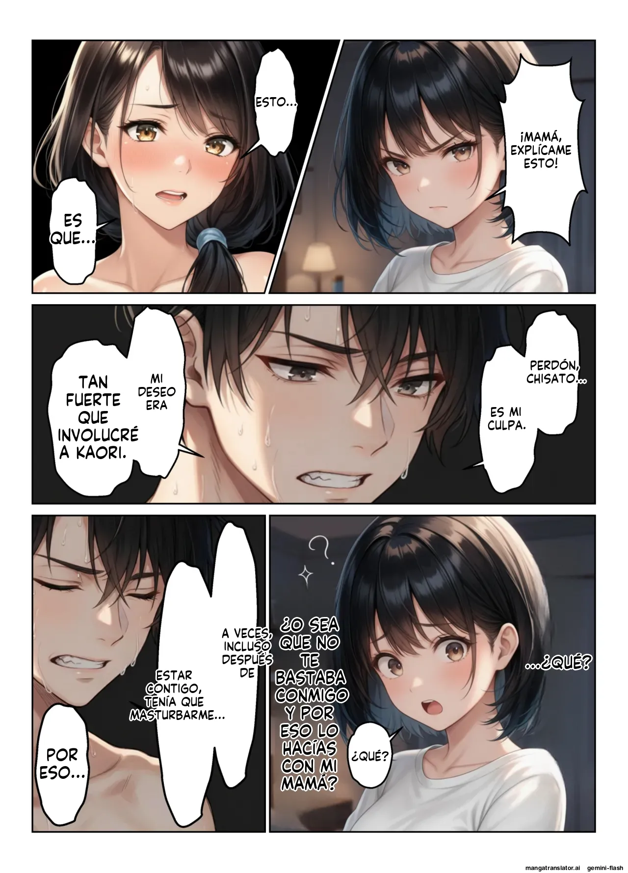 Kindan no oyakodonburi haremusekkusu de oyako o haramaseta-banashi - ヌキっぱなし (Spanish) MTL imagen número 52