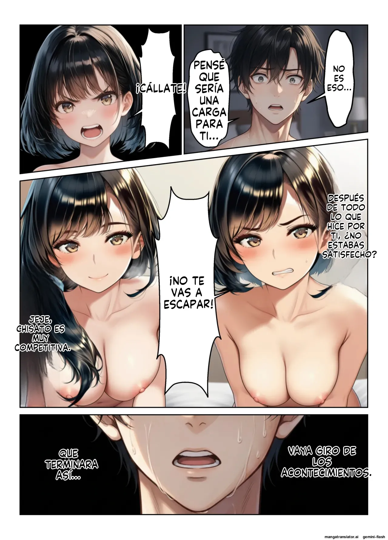 Kindan no oyakodonburi haremusekkusu de oyako o haramaseta-banashi - ヌキっぱなし (Spanish) MTL imagen número 54