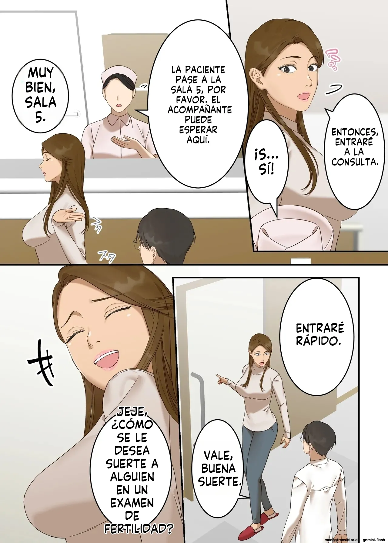 Ki no tsuyoi hitodzuma ga jīsan ishi ni mesu ochi ninshin suru made (Spanish) MTL 7eme image