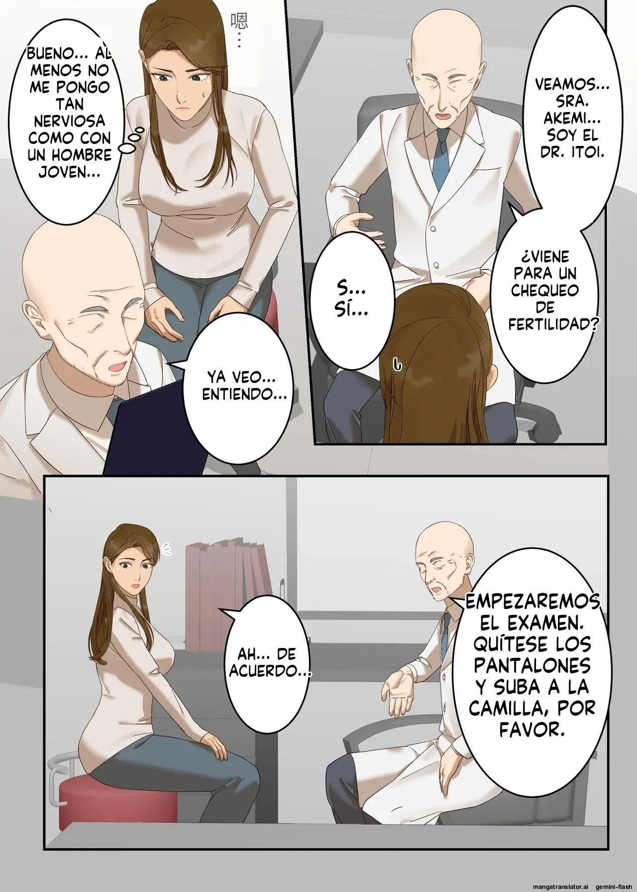 Ki no tsuyoi hitodzuma ga jīsan ishi ni mesu ochi ninshin suru made (Spanish) MTL 9eme image