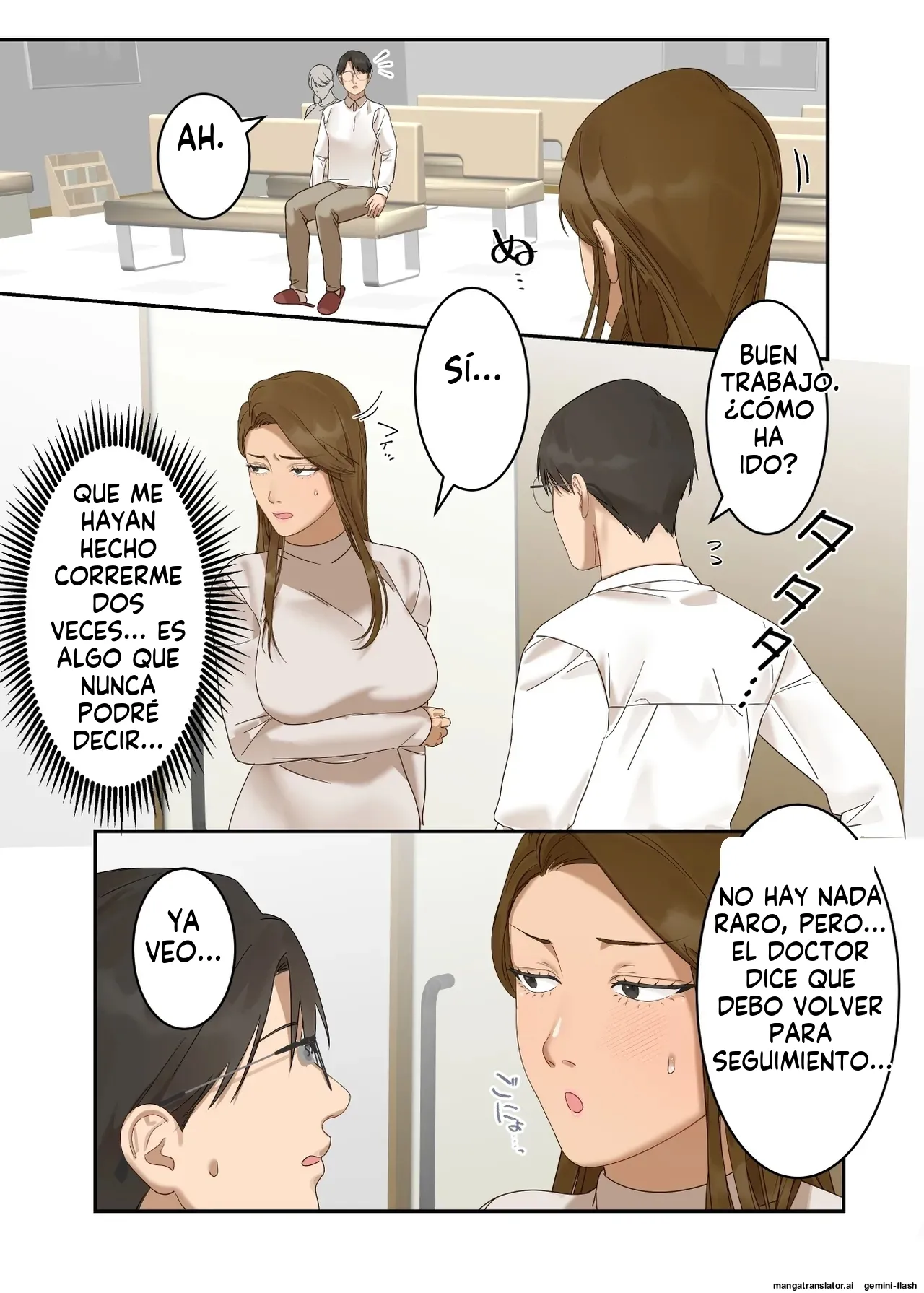 Ki no tsuyoi hitodzuma ga jīsan ishi ni mesu ochi ninshin suru made (Spanish) MTL 23eme image