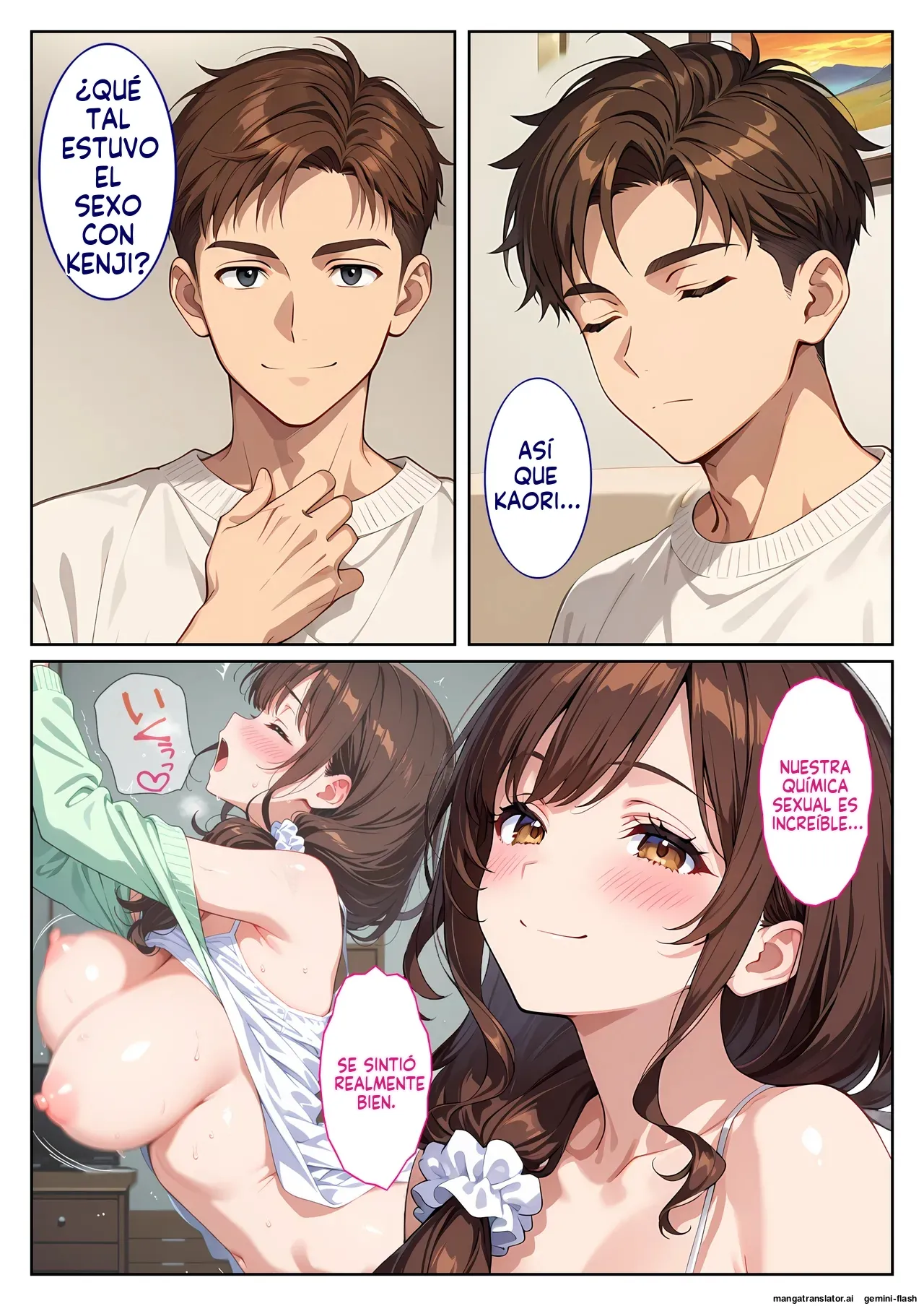 Yujin no bakunyu tsuma ni yuwaku sa rete omowazu harama seta hanashi (Spanish) MTL 27eme image