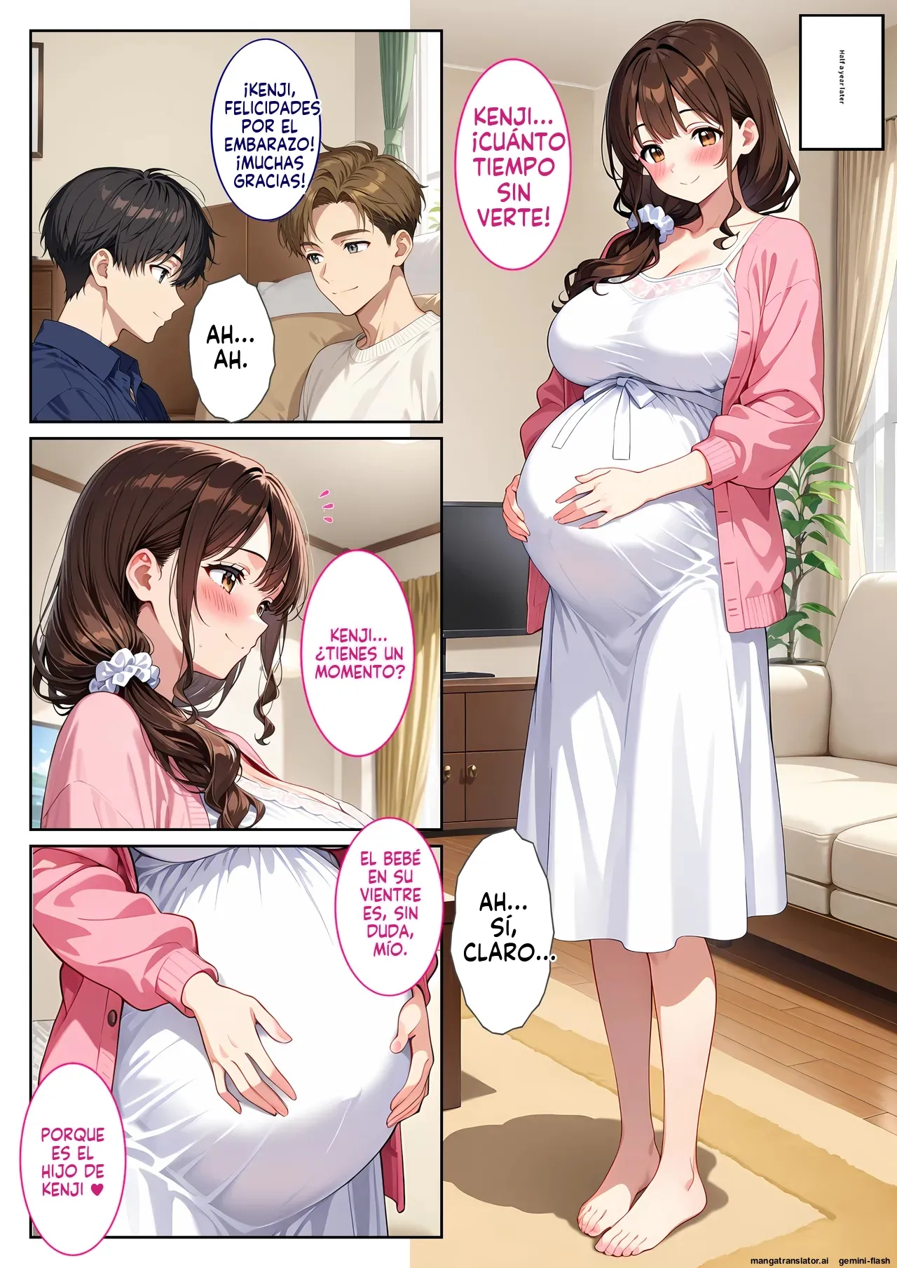 Yujin no bakunyu tsuma ni yuwaku sa rete omowazu harama seta hanashi (Spanish) MTL 45eme image