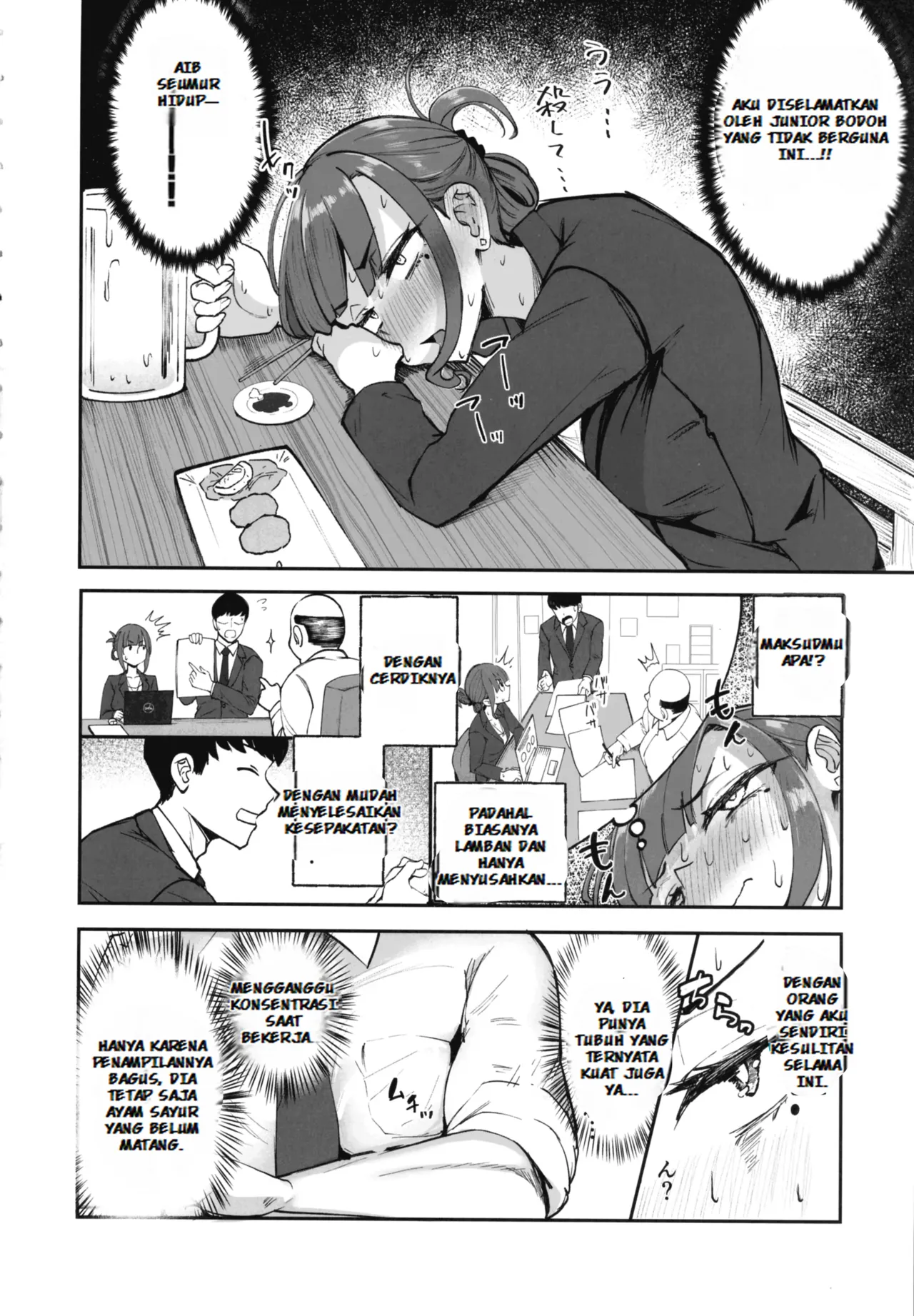 Cinta Terlarang Di Kantor Dengan Saori Senpai Si Futanari OL imagen número 3