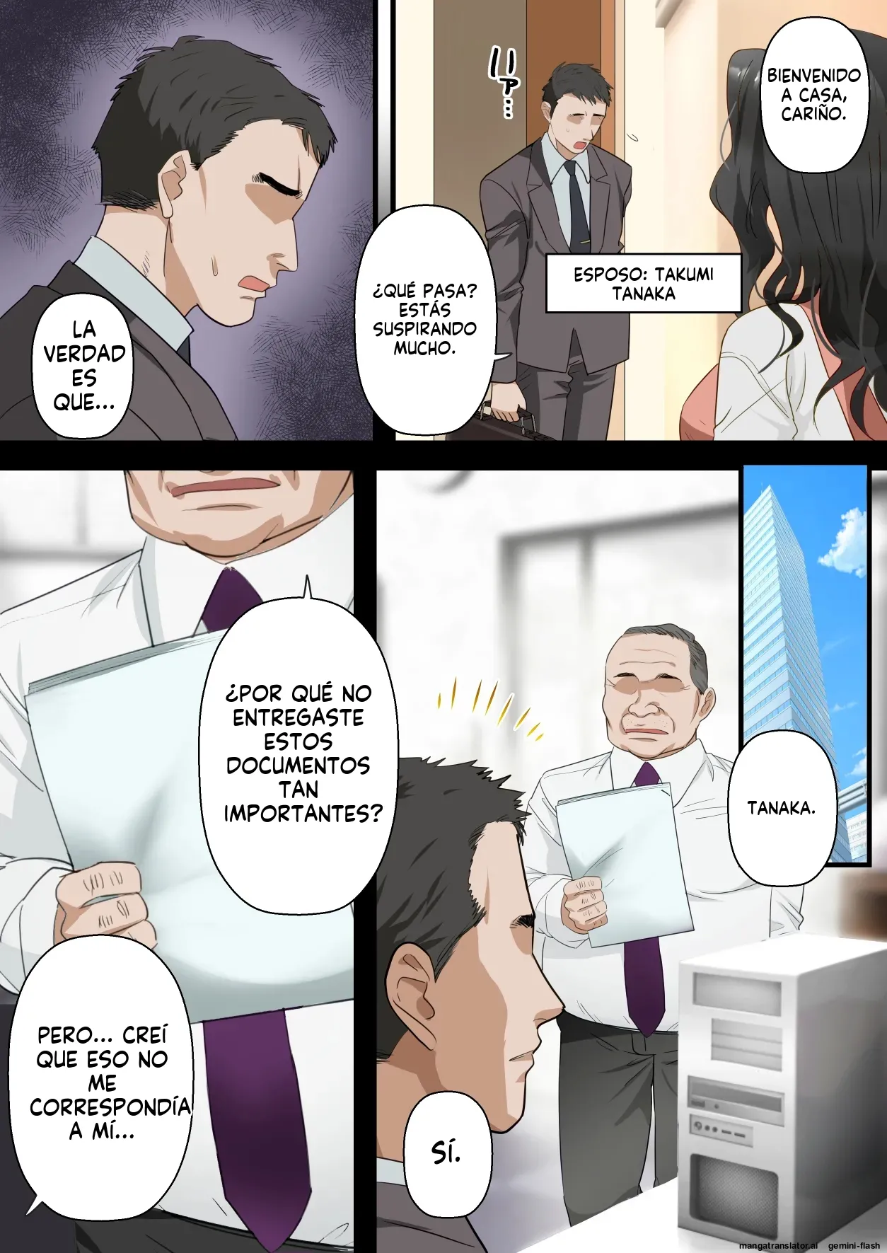 Kokoro Yasashii Hitozuma ga Otto no Joushi ni Nakadashi o Kongan Suru made (Spanish) MTL 图片编号 3