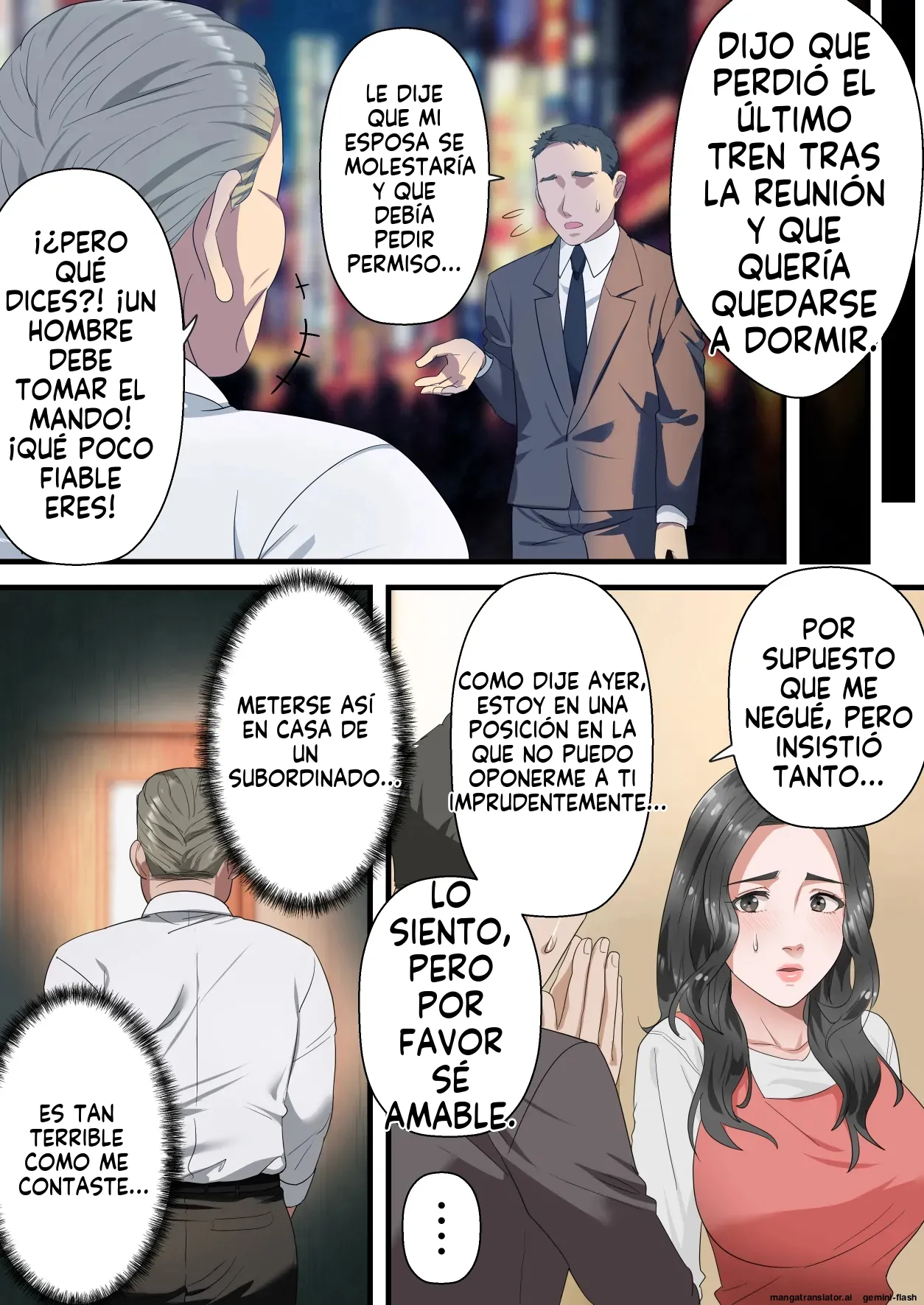 Kokoro Yasashii Hitozuma ga Otto no Joushi ni Nakadashi o Kongan Suru made (Spanish) MTL 图片编号 11