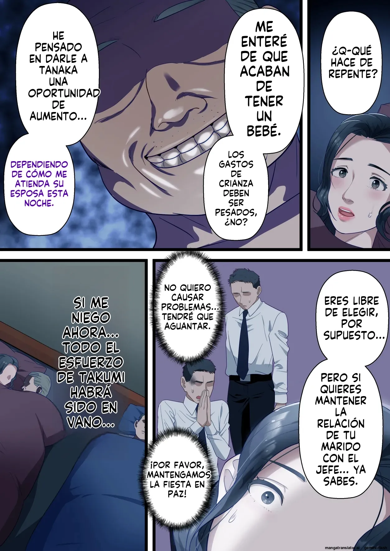 Kokoro Yasashii Hitozuma ga Otto no Joushi ni Nakadashi o Kongan Suru made (Spanish) MTL 图片编号 14