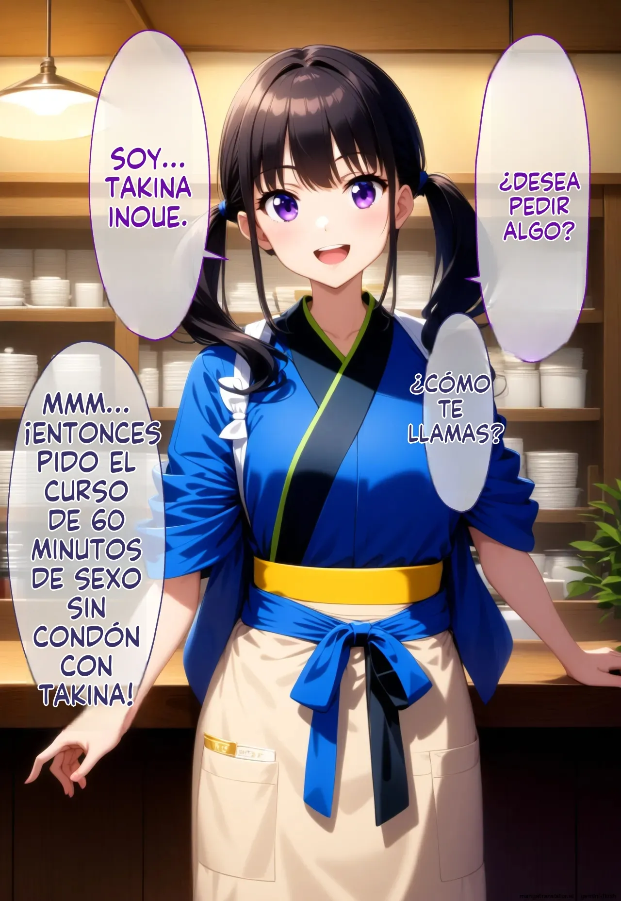 Saimin Oji-san  ga Kissa Lycolyco wo Noxtu to xtu te Chisato to Takina wo Hara Maeru Hanasi - Brute (Spanish) MTL [AI Generated] Bildnummer 23