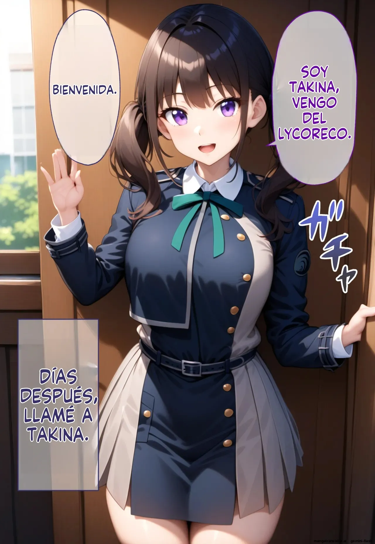 Saimin Oji-san  ga Kissa Lycolyco wo Noxtu to xtu te Chisato to Takina wo Hara Maeru Hanasi - Brute (Spanish) MTL [AI Generated] Bildnummer 56