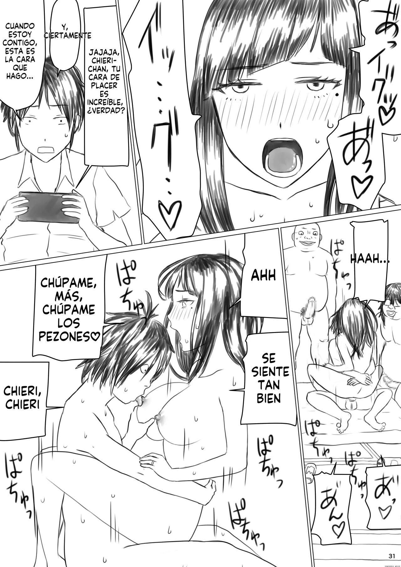 [Jigoku no Nyanko] Chieri-san wa Makerarenai! Netorase Konyoku Onsen [Spanish] Bildnummer 33