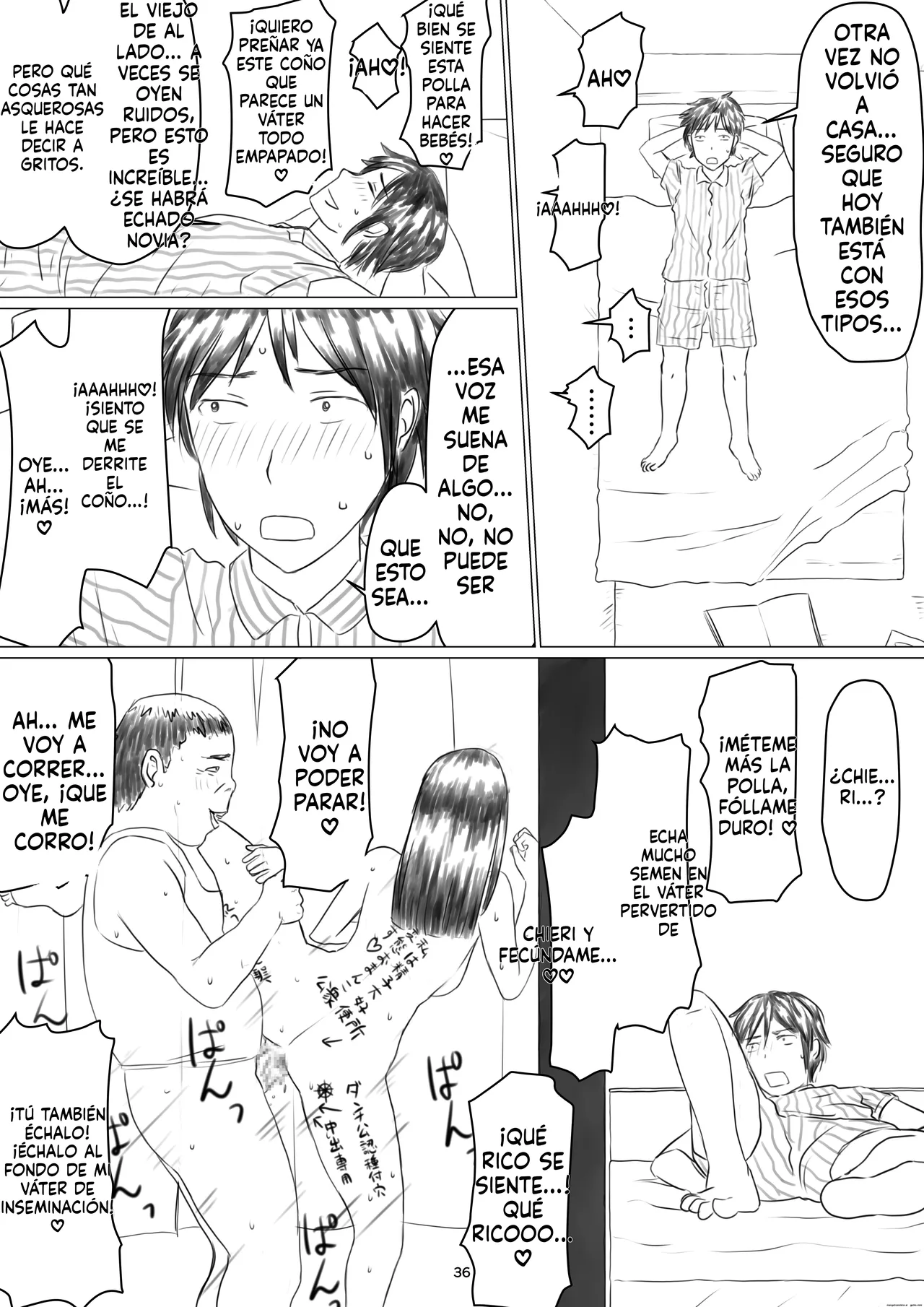 [Jigoku no Nyanko] Chieri-san wa Makerarenai! Netorase Konyoku Onsen [Spanish] Bildnummer 38