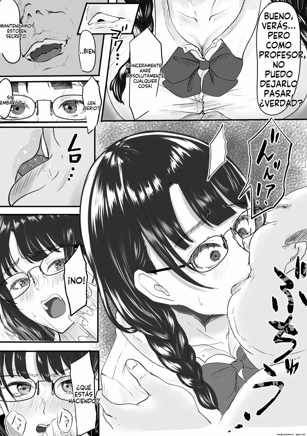 [Melon Car] Shinnin Kyoushi to Tsukiatte iru Koto ga Barete Chuunen no Tannin Kyoushi ni Netorareru Hanashi｜La Chica que Salía con su Profesor fue Descubierta y Chantajeada por Otro Profesor de Mediana Edad [Spanish] [FallenSub] 图片编号 7