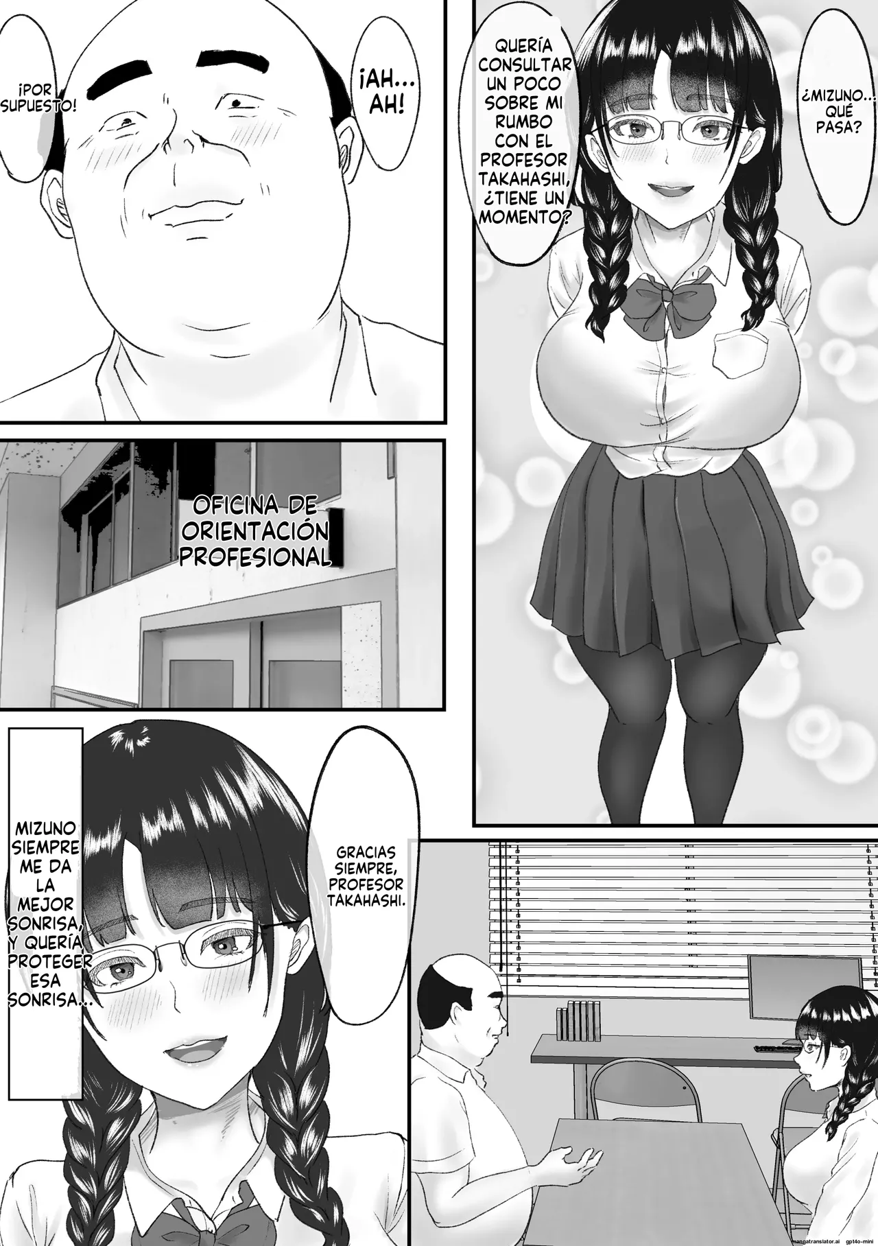 [Melon Car] Shinnin Kyoushi to Tsukiatte iru Koto ga Barete Chuunen no Tannin Kyoushi ni Netorareru Hanashi｜La Chica que Salía con su Profesor fue Descubierta y Chantajeada por Otro Profesor de Mediana Edad [Spanish] [FallenSub] 图片编号 60