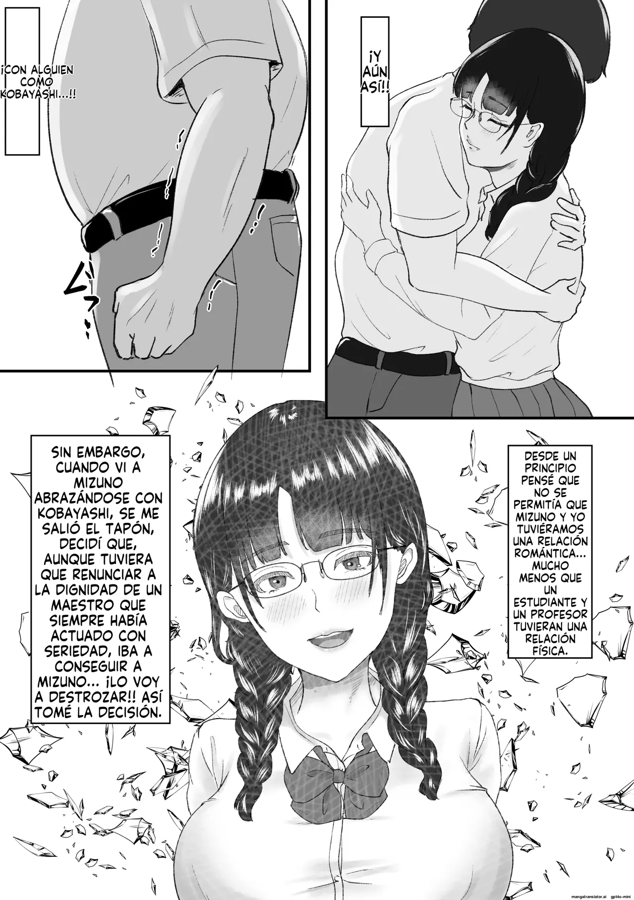 [Melon Car] Shinnin Kyoushi to Tsukiatte iru Koto ga Barete Chuunen no Tannin Kyoushi ni Netorareru Hanashi｜La Chica que Salía con su Profesor fue Descubierta y Chantajeada por Otro Profesor de Mediana Edad [Spanish] [FallenSub] 图片编号 61