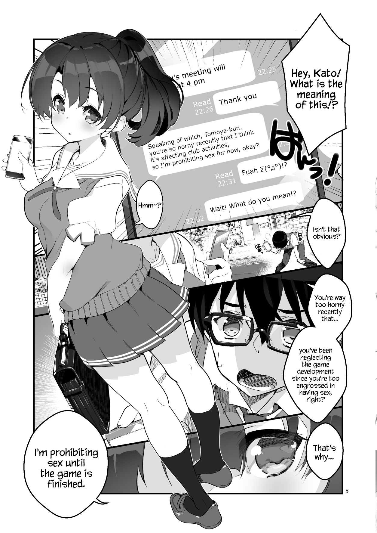 [A-WALKs (Fujishima Sei1go)] Futsukano wa Wotakare no Megane o Toru. 2 (Saenai Heroine no Sodatekata) [English] {Hennojin} [Digital] image number 5