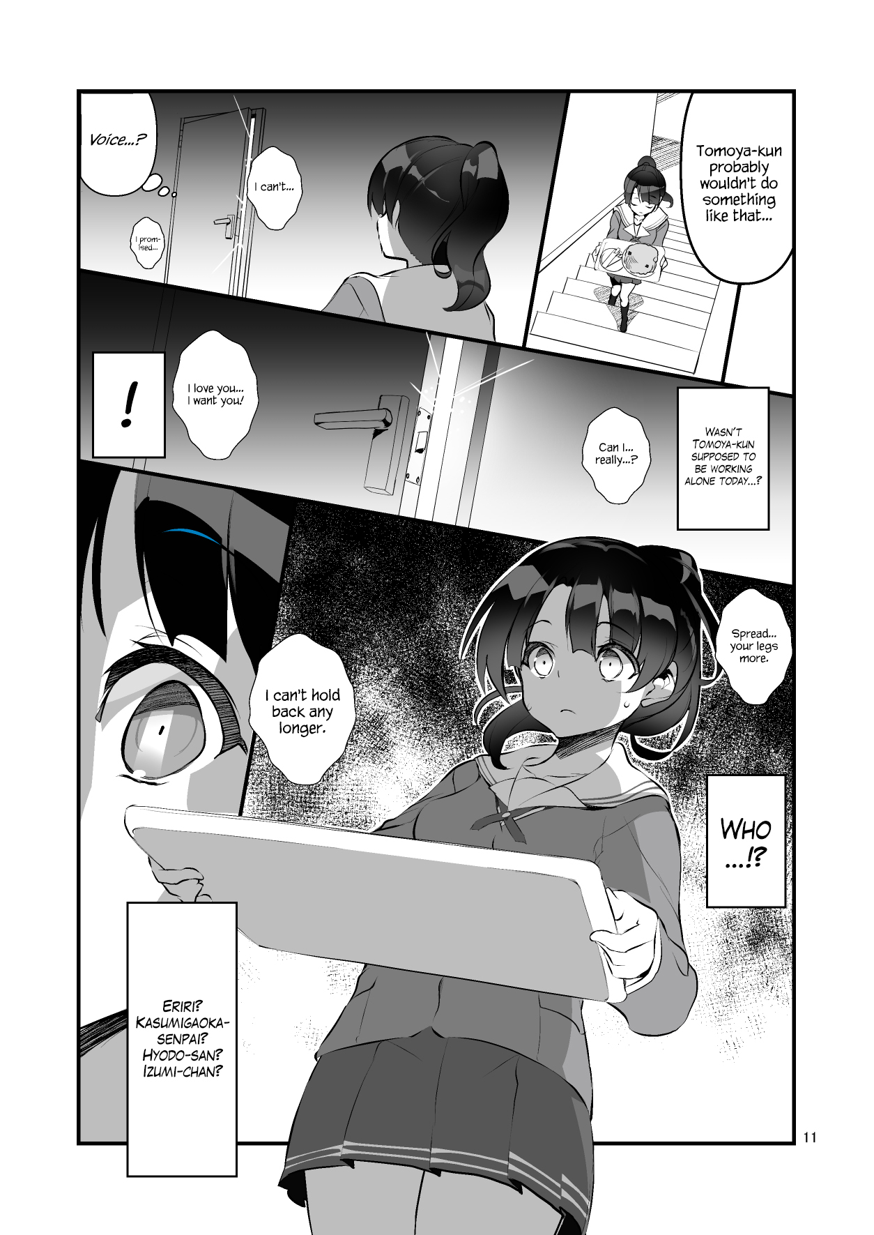 [A-WALKs (Fujishima Sei1go)] Futsukano wa Wotakare no Megane o Toru. 2 (Saenai Heroine no Sodatekata) [English] {Hennojin} [Digital] image number 11