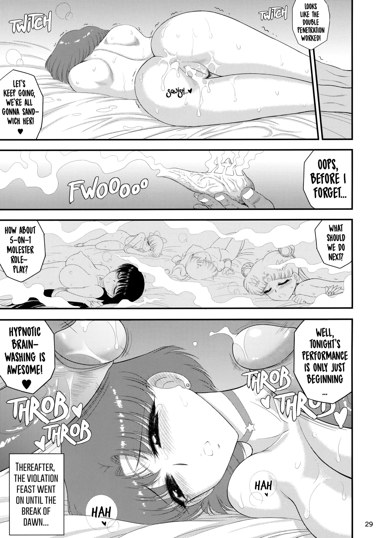 [BLACK DOG (Kuroinu Juu)] Saimin Ochi nante Mousou desu | Hypnotism Is Just Make-Believe (Bishoujo Senshi Sailor Moon) [English] {Doujins.com} [Decensored] [Digital] Bildnummer 29