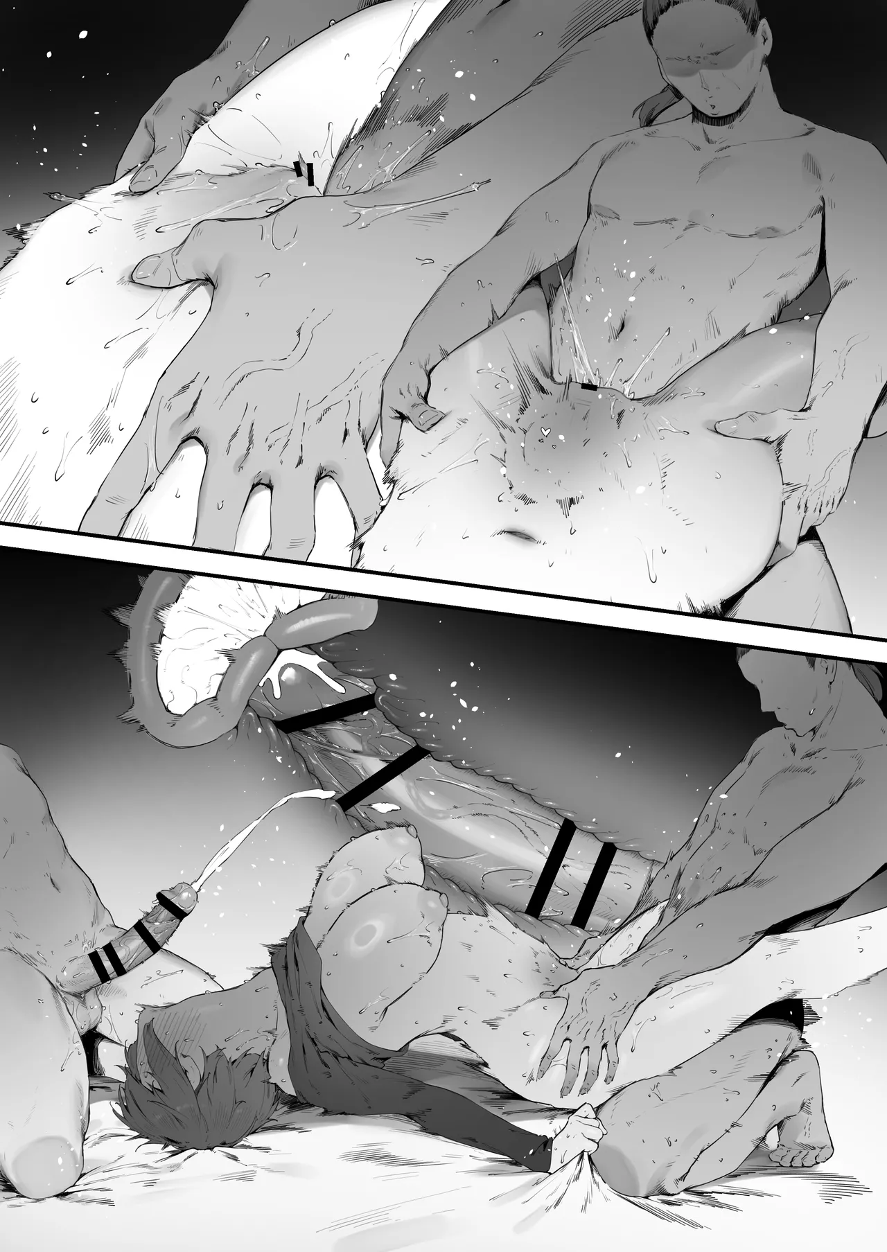 [Nigiri Usagi] Hen na Soubi no Sei de O◯nko Kowareteshimatta de wa Nai ka! [Textless] 图片编号 63