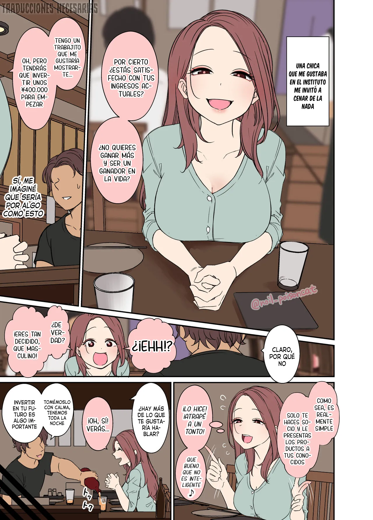 [Dokuneko Noil] Deisui Shita doukyusei ni Warui Koto o Suru Hanashi - Haciéndole cosas malas a una compañera de clases borracha [Español] [Traducciones necesarias] Bildnummer 2