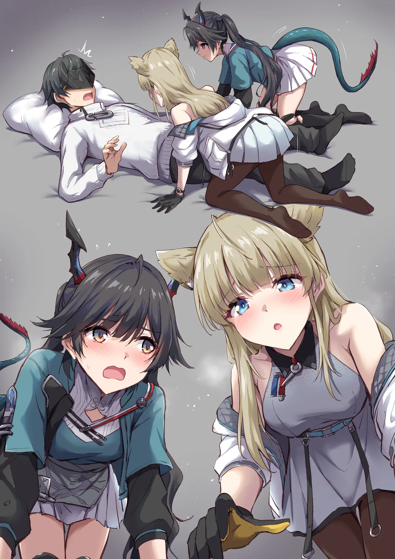 [まるごし] ペリカとチェンとイチャラブ3P (アークナイツ:エンドフィールド) numero di immagine  8