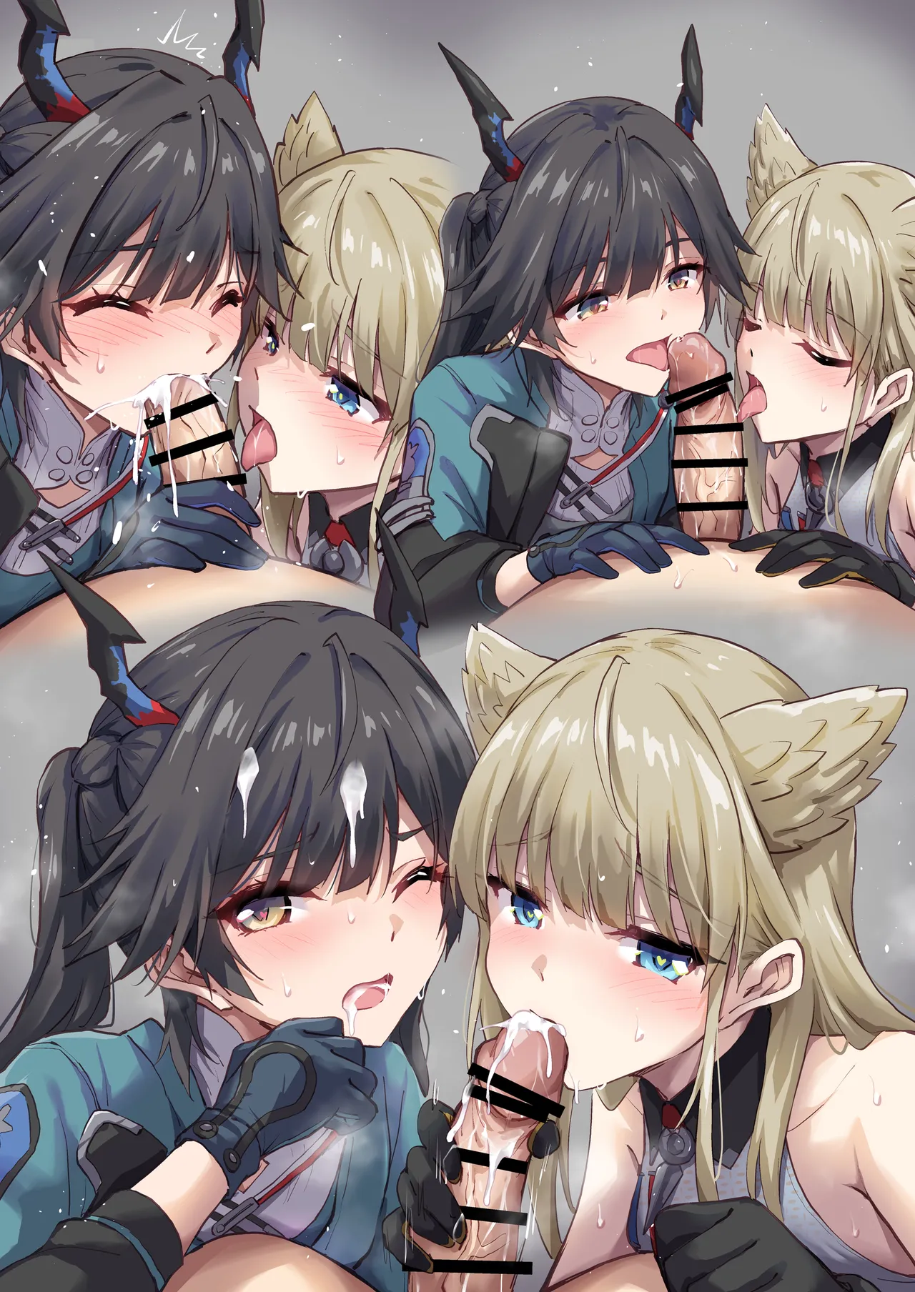 [まるごし] ペリカとチェンとイチャラブ3P (アークナイツ:エンドフィールド) numero di immagine  10